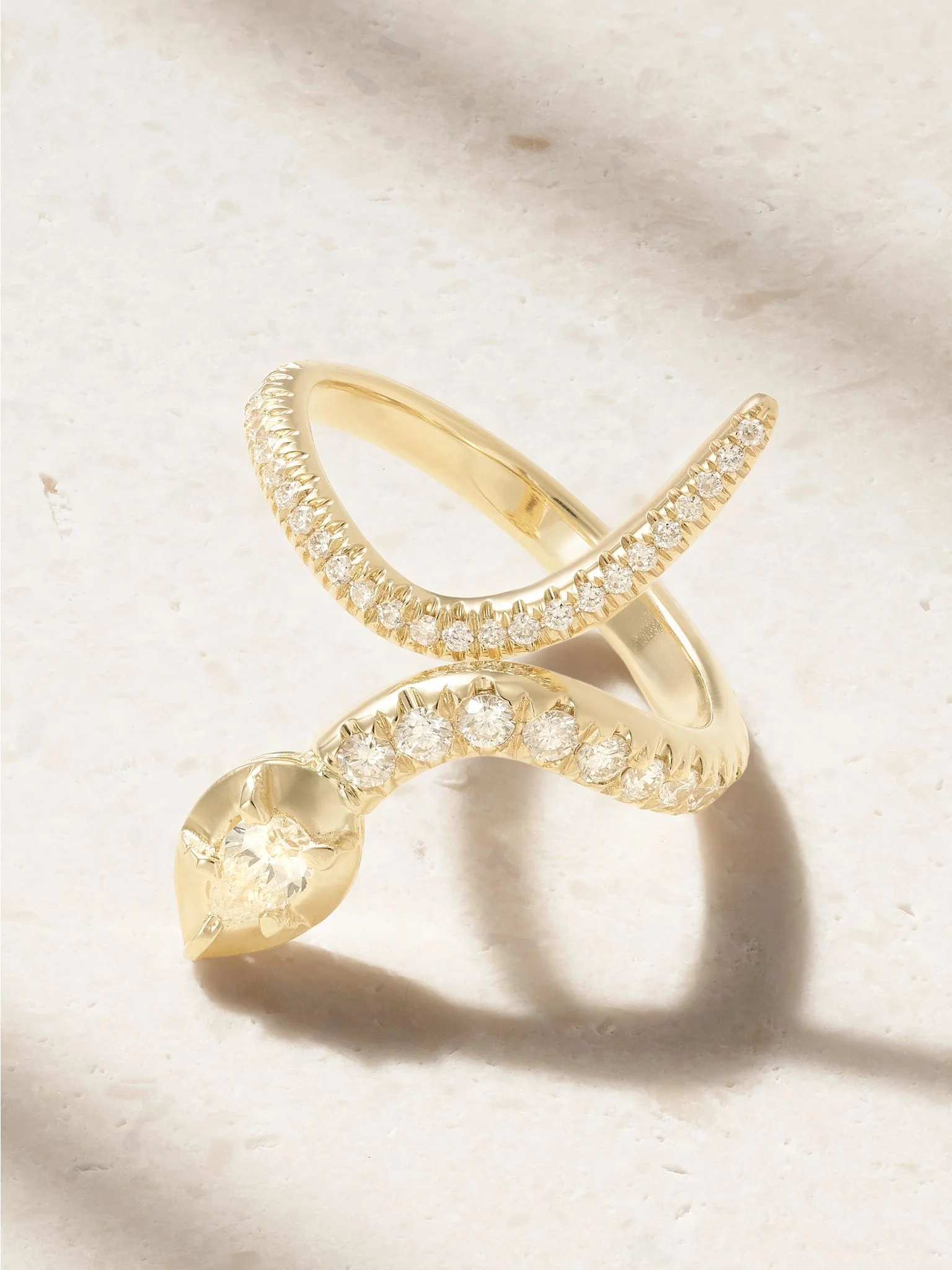 Sophia 14-karat gold diamond ring Gold - 1