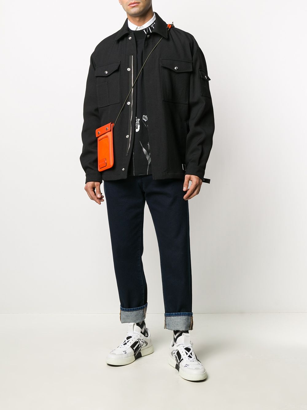 VLTN TAG utility shirt jacket - 2