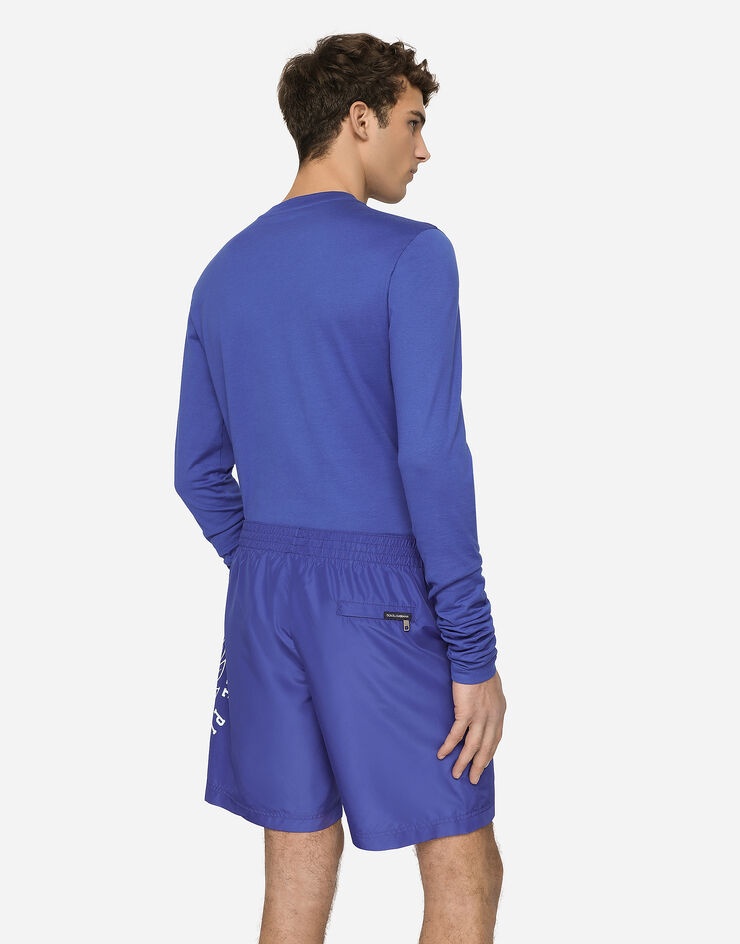 Mid-length printed swim trunks - 5
