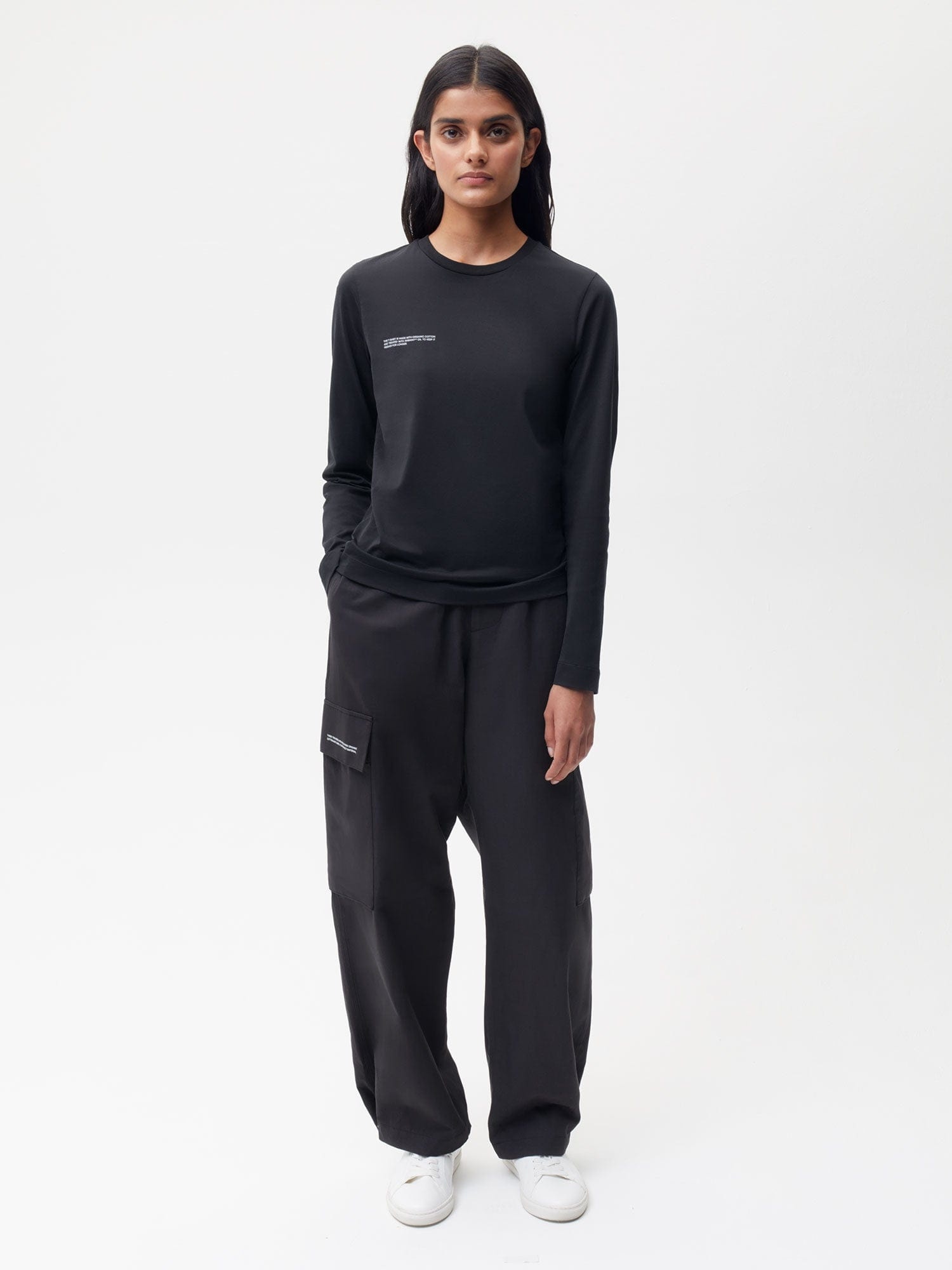 Women's 365 Lightweight Fitted Long Sleeve T-shirt - Black - 5