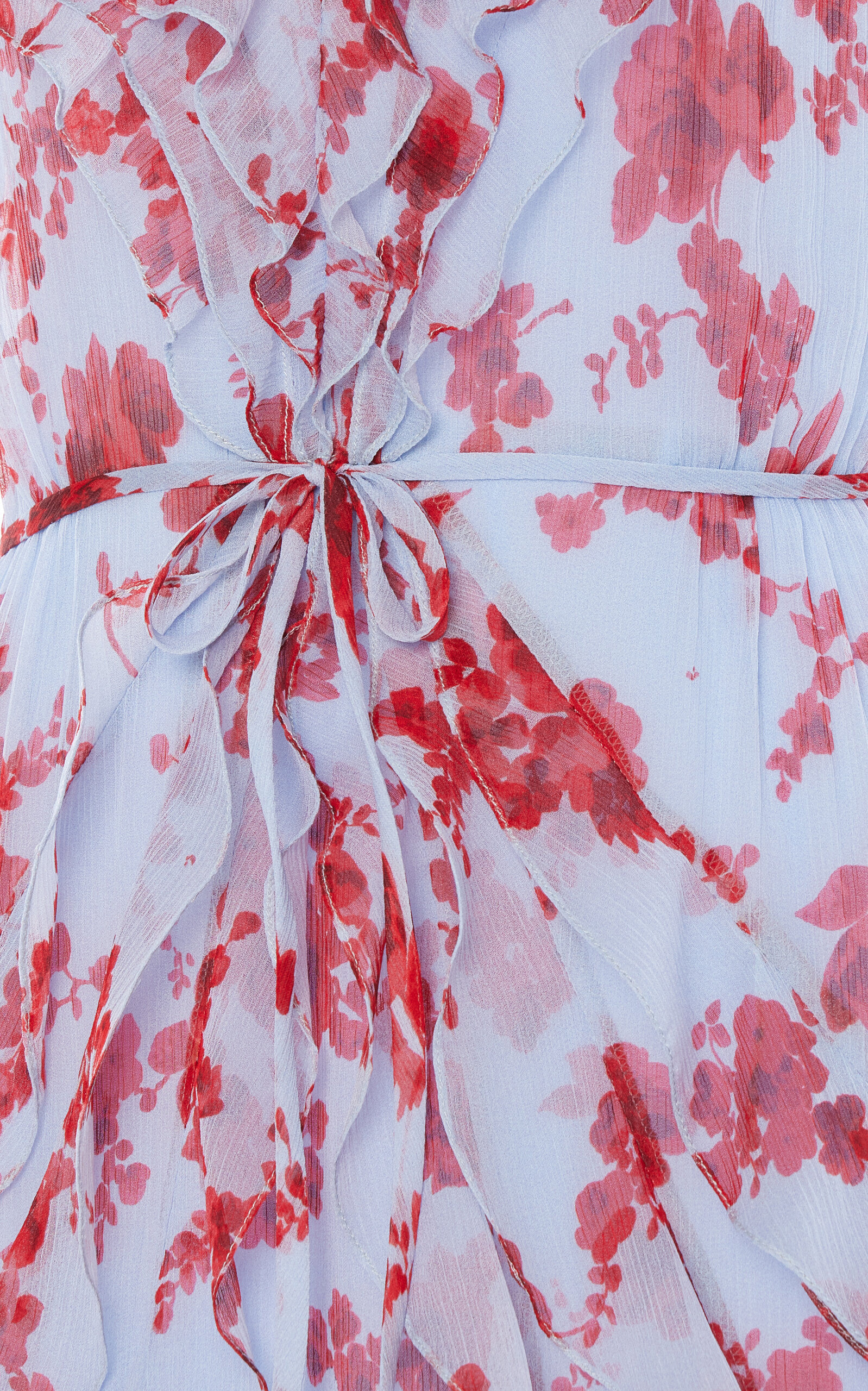 Rufffled Silk Chiffon Gown multi - 6