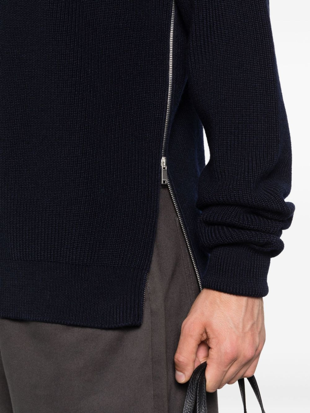 ribbed high-neck sweater - 5