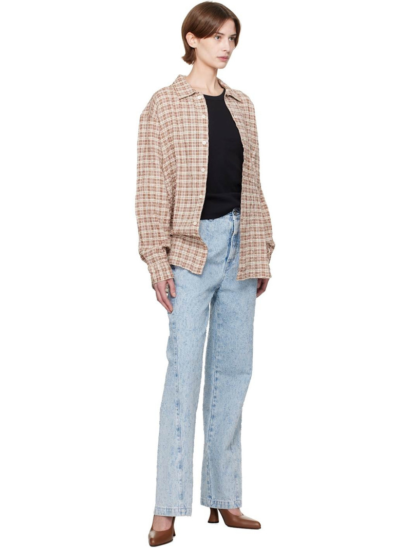 mfpen Brown & Off-White Mechanic Shirt outlook