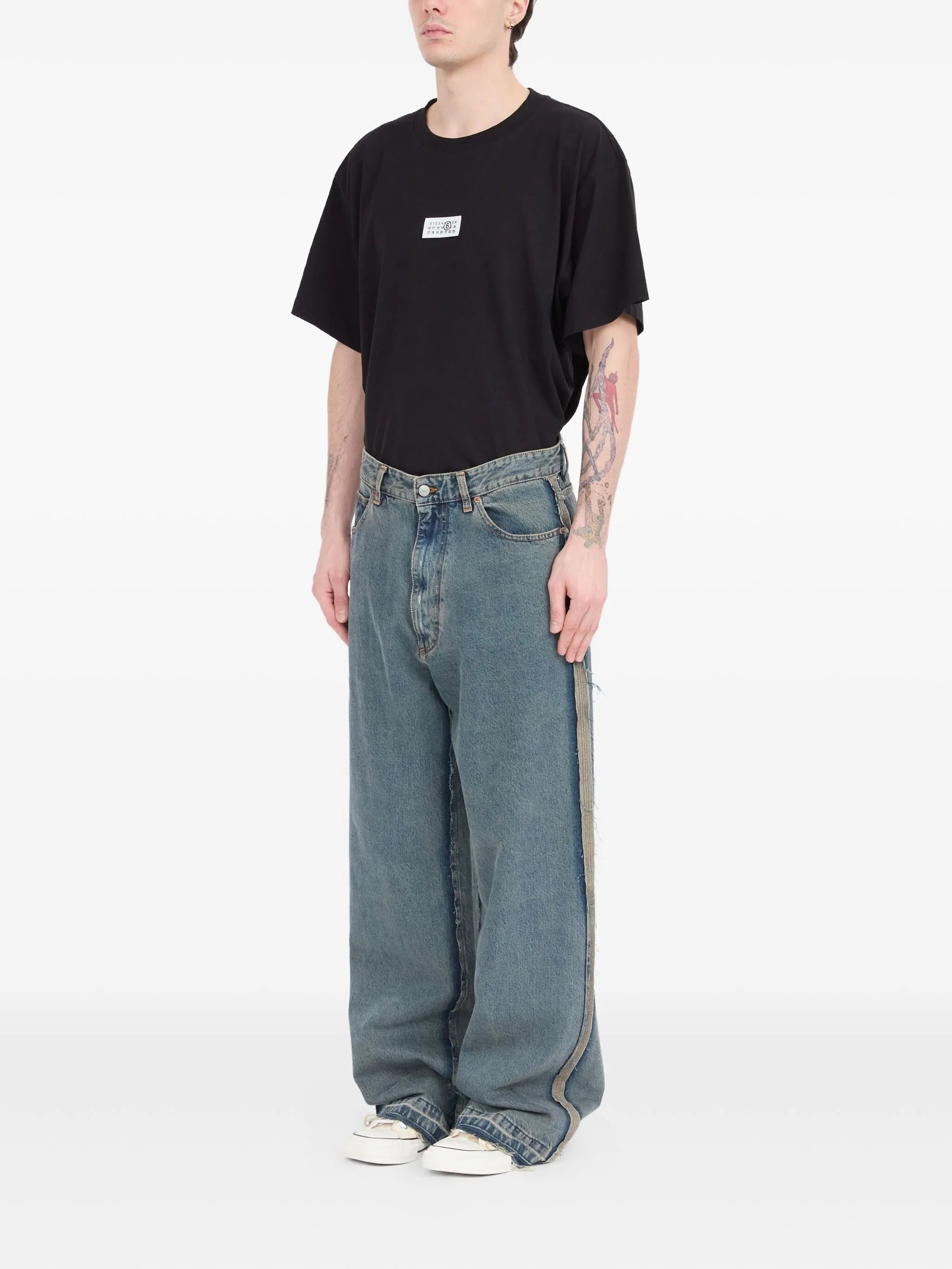 Mm6 Maison Margiela Inside-out Straight-leg Jeans - 2