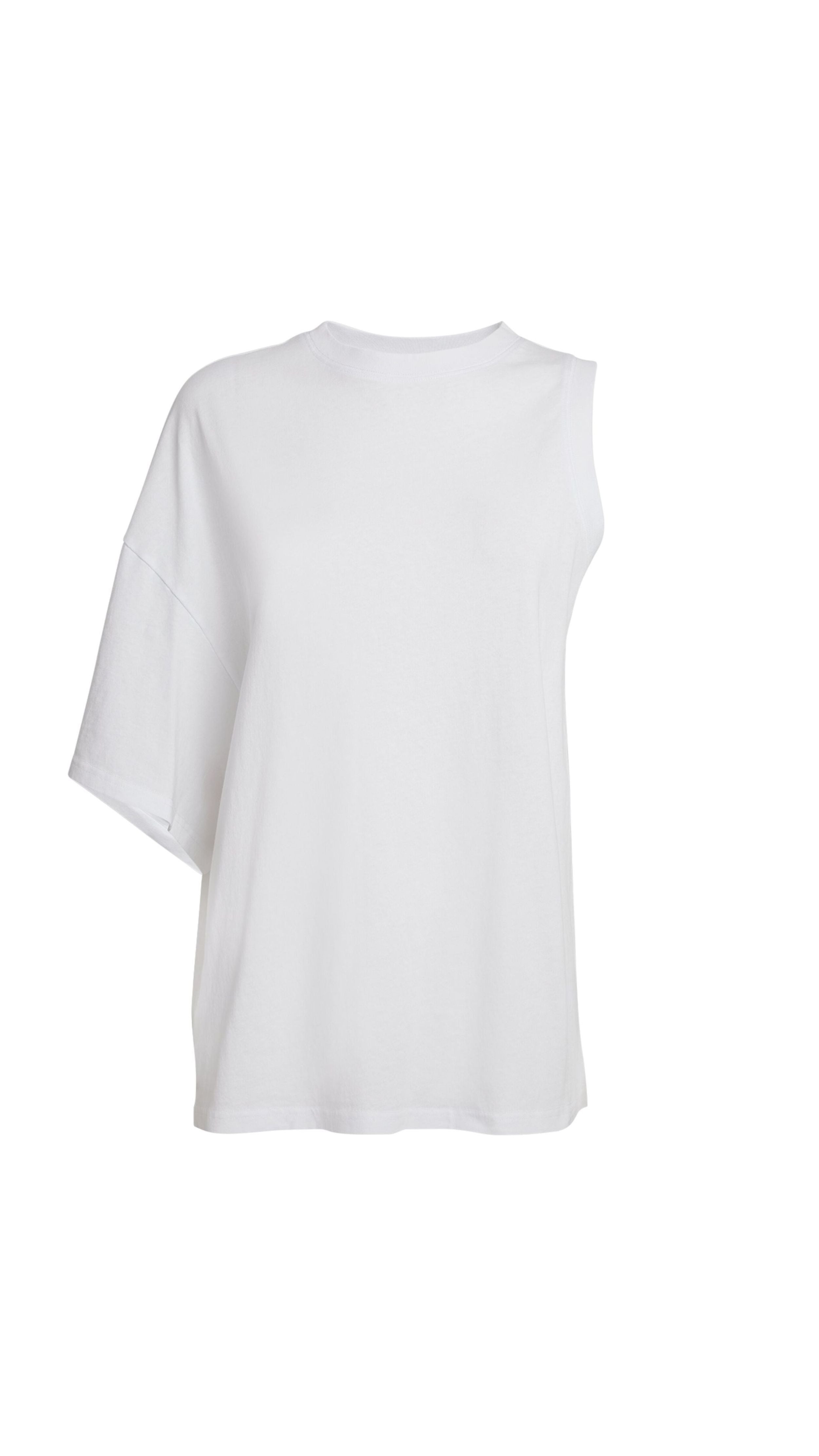 Asymmetrical One Sleeve T-Shirt - 1