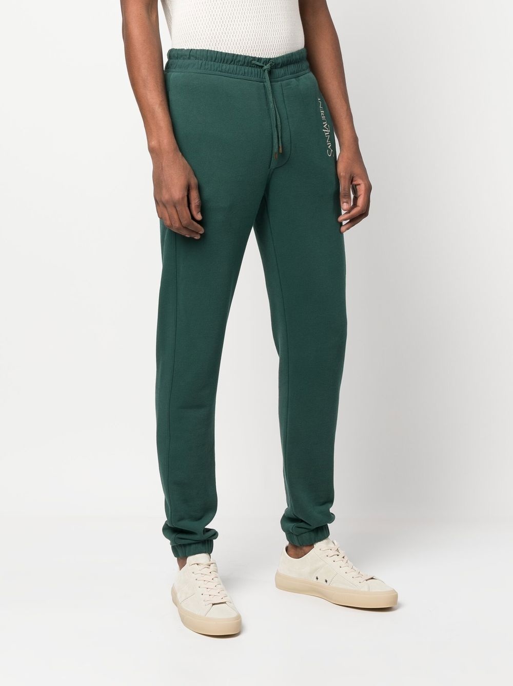 embroidered-logo drawstring track pants - 3
