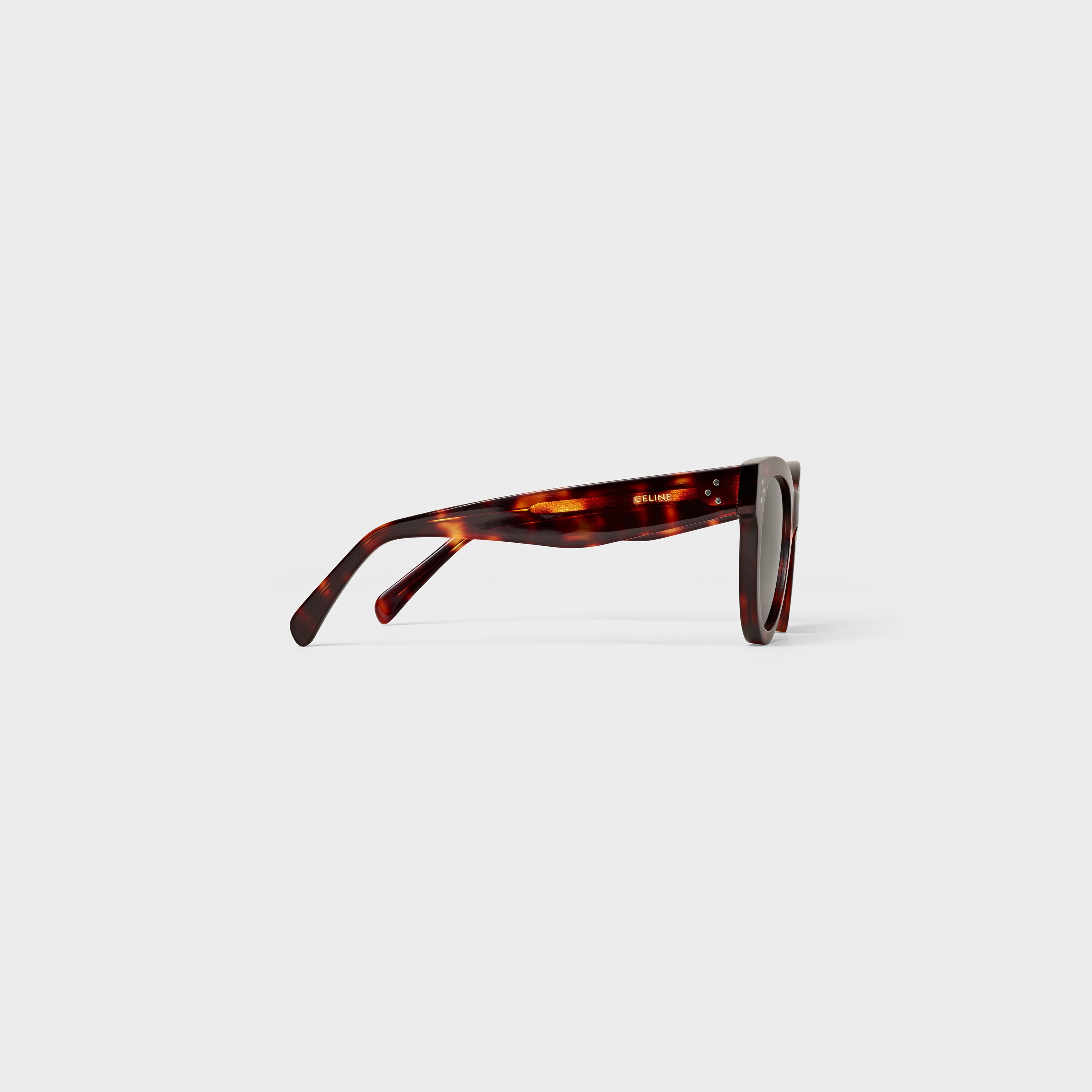 Cat Eye S003 Sunglasses in Acetate with Mineral Glass Lenses - 3