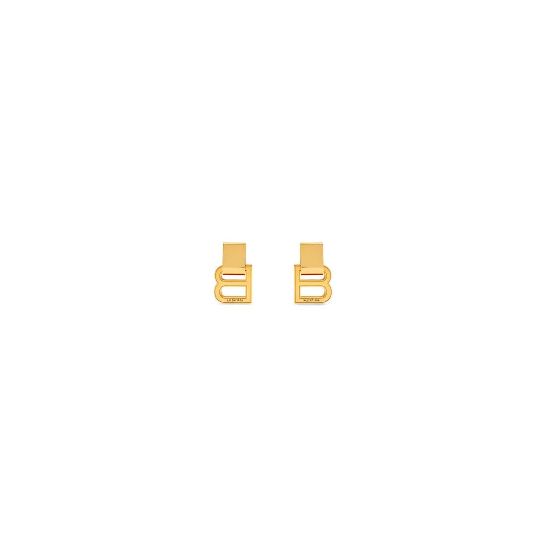 Women's Hourglass Earrings in Gold - 1