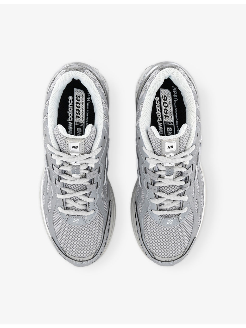 1906 Brand-Patch Leather and Mesh Low-Top Trainers - 2