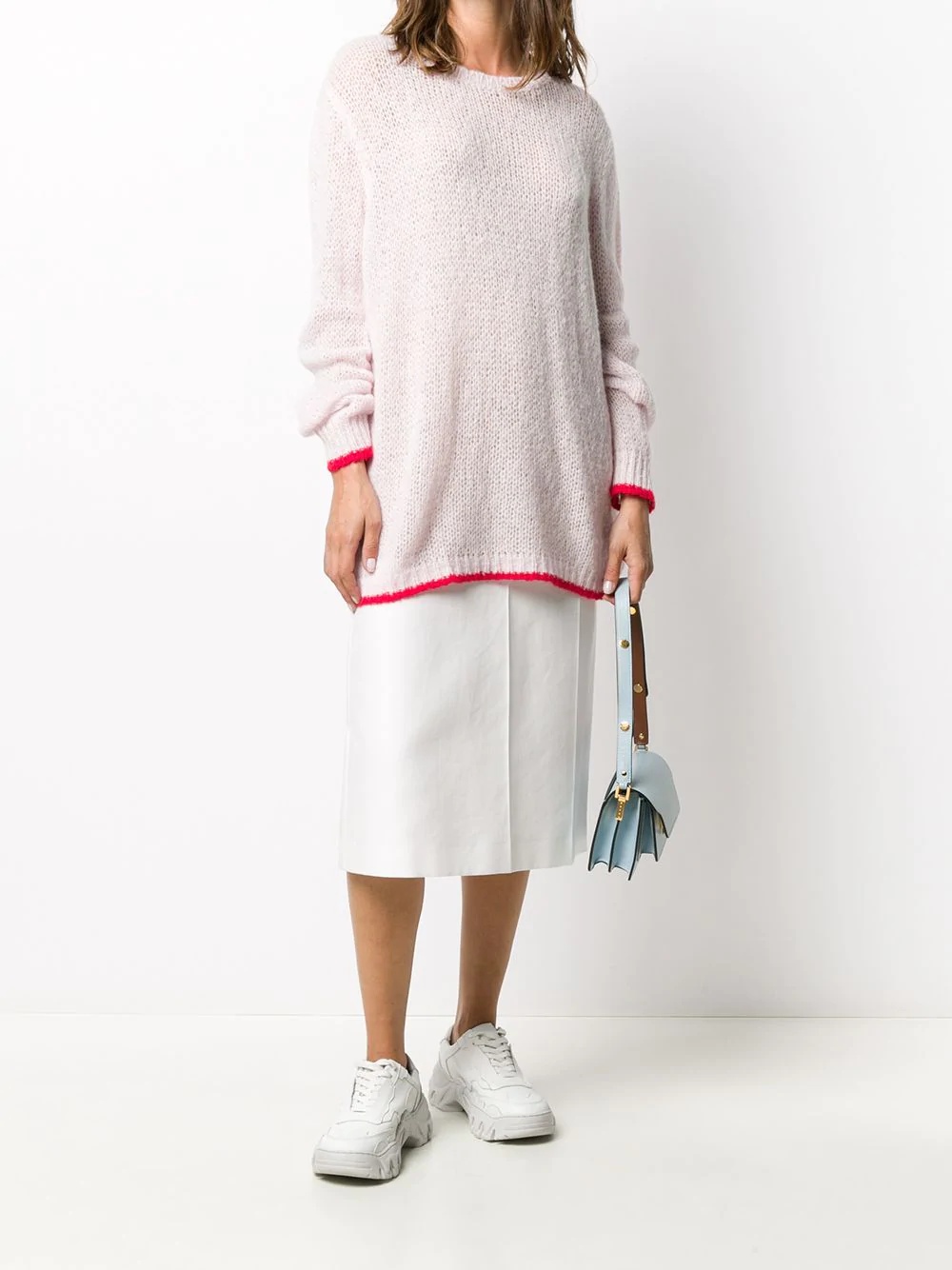 oversized crew neck jumper - 2