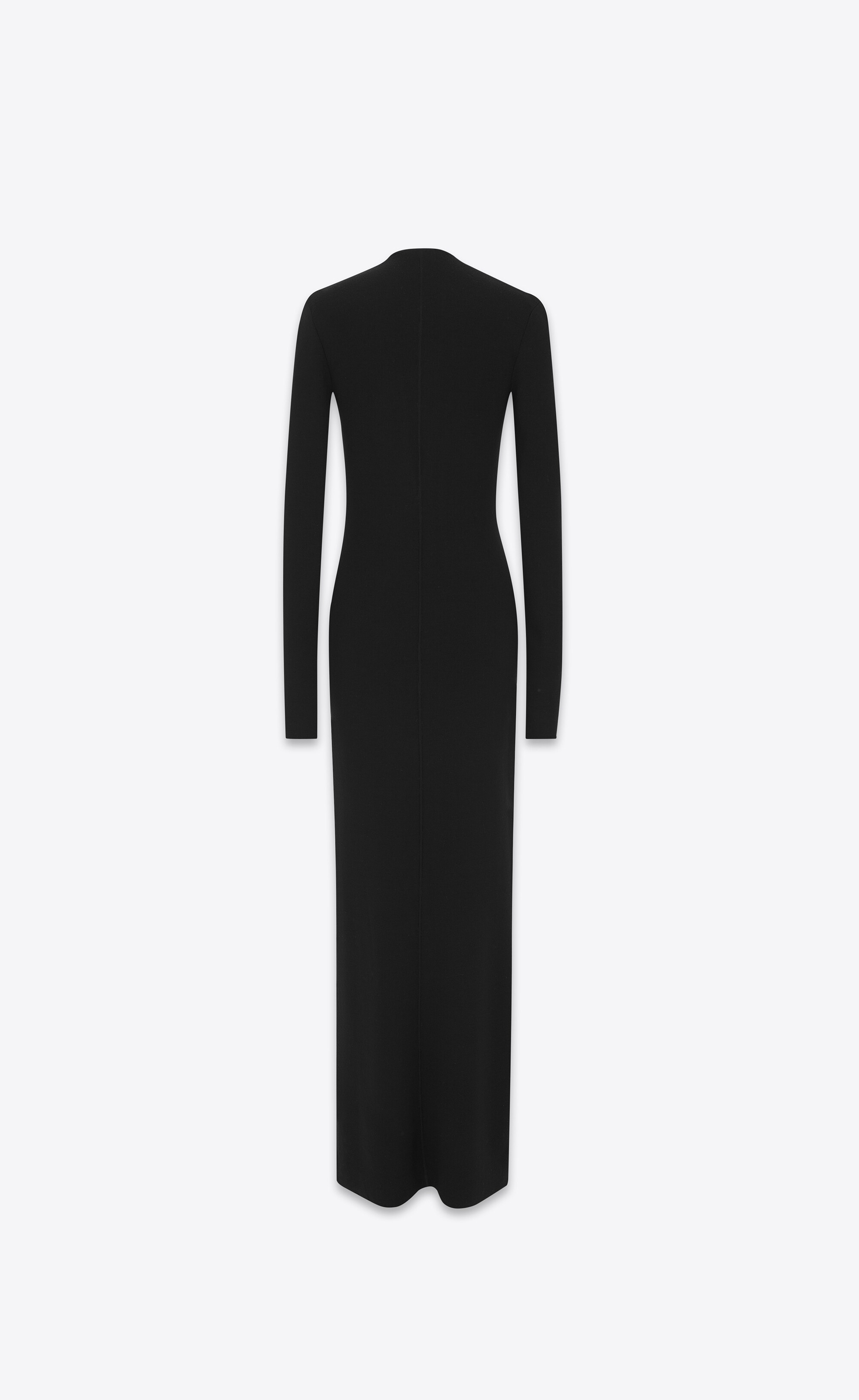 SAINT LAURENT long dress in wool - 724143YAZA21000 | REVERSIBLE