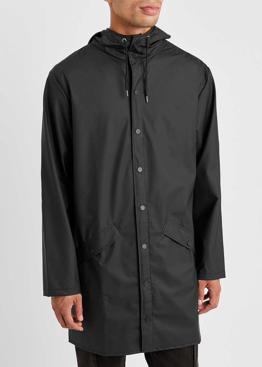 Long matte rubberised raincoat - 2