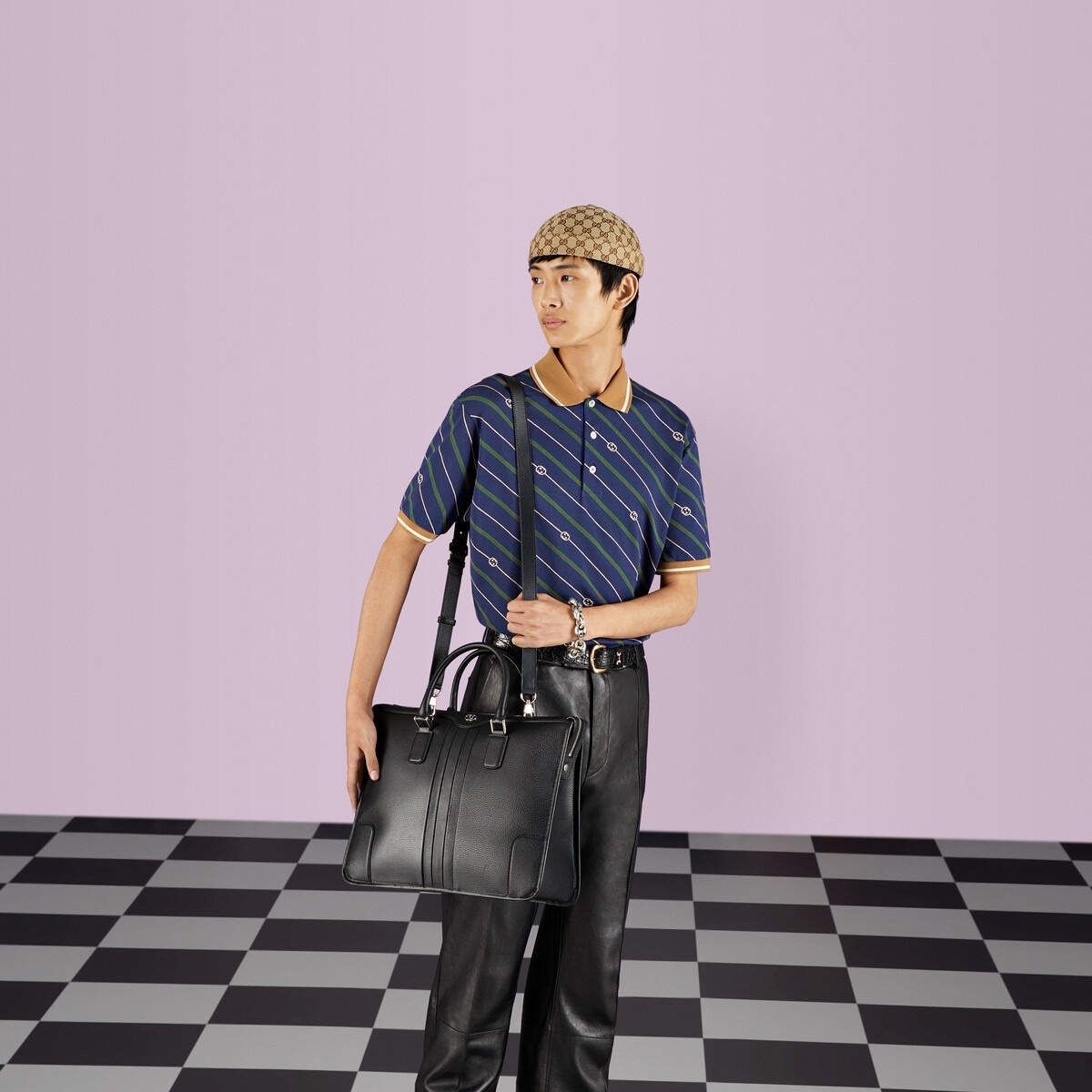 Duffle bag with Interlocking G - 3