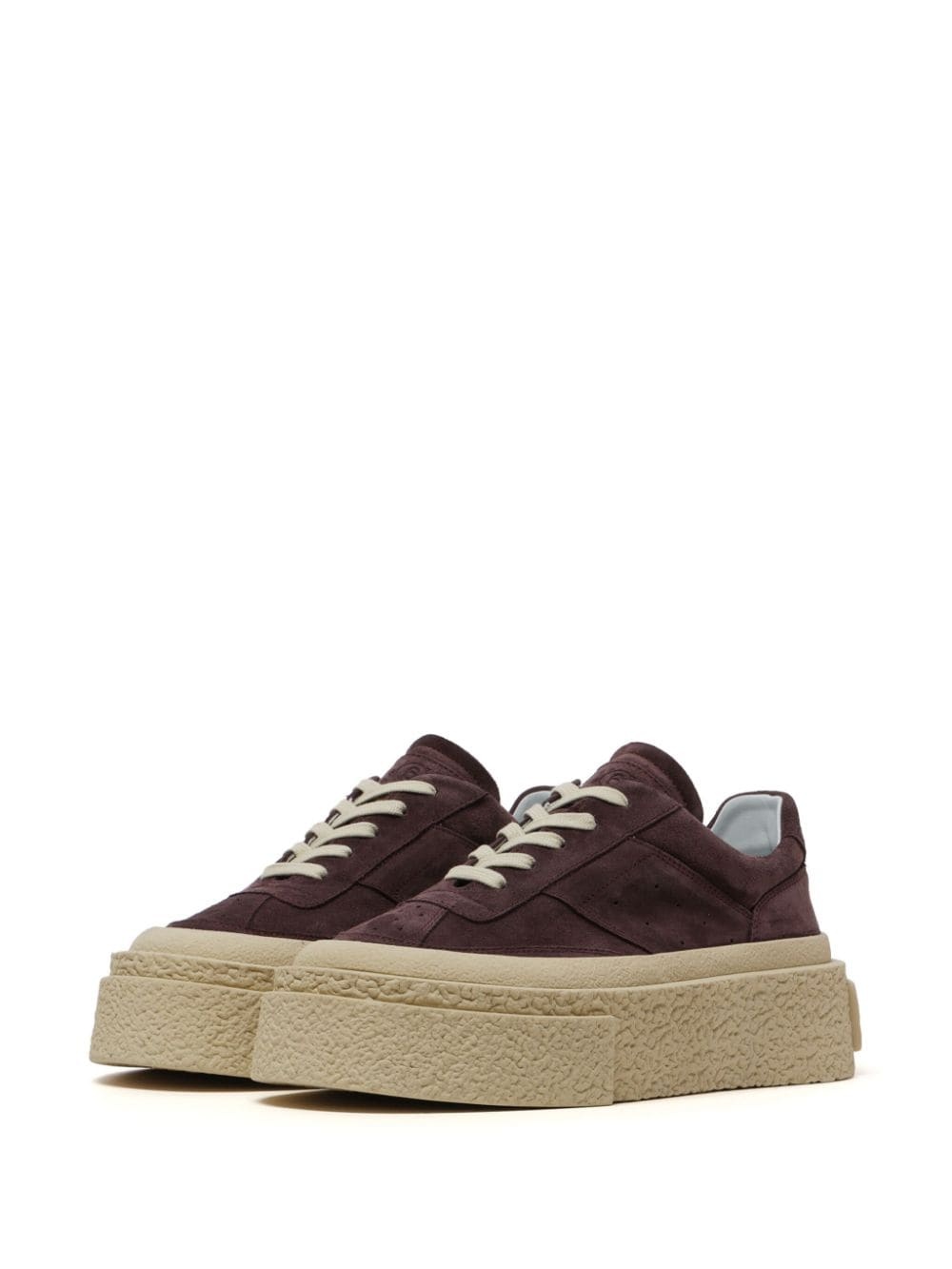 low-top suede sneakers - 2