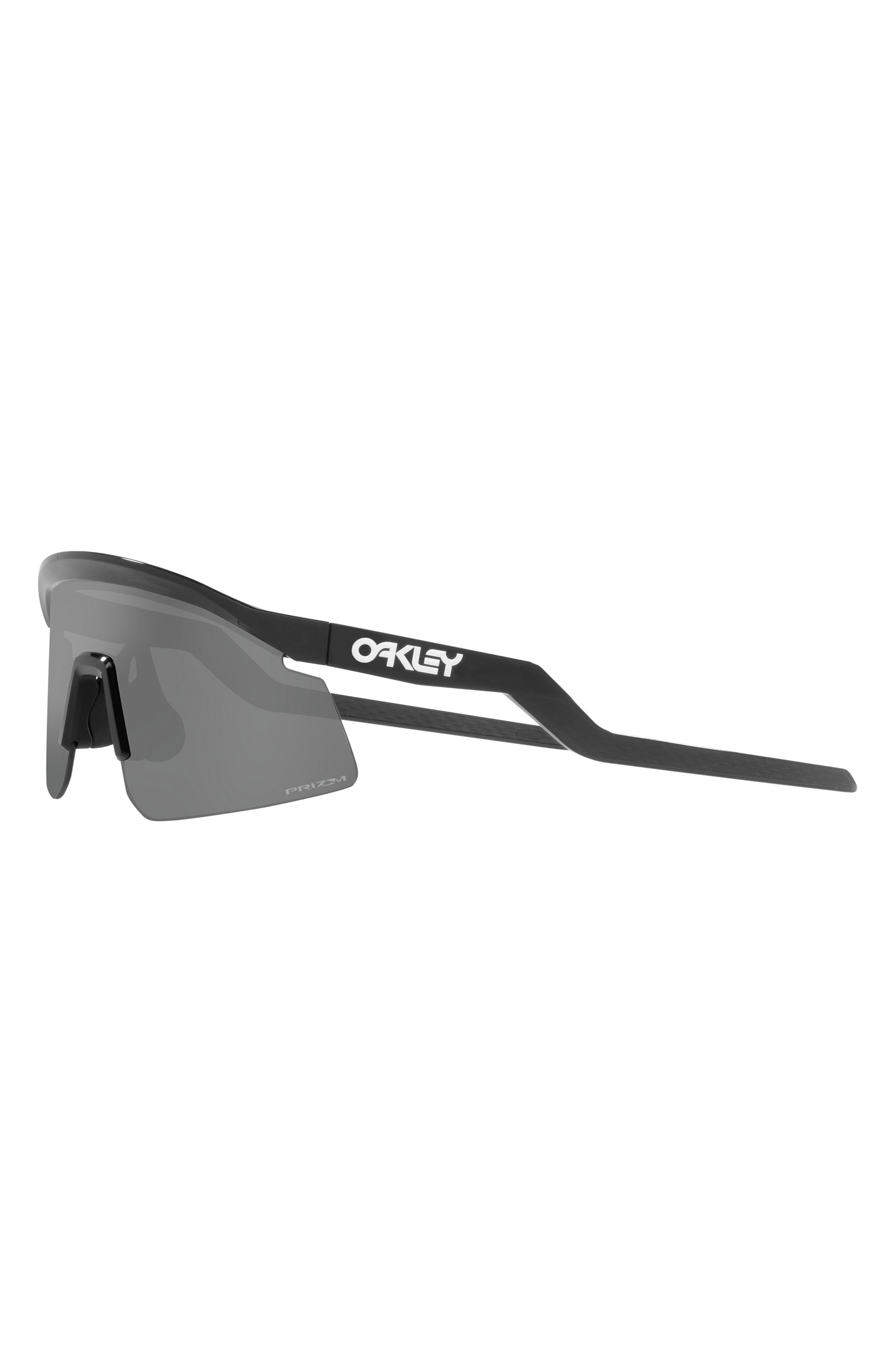 Oakley Hydra 37mm Prizm™ Semirimless Wrap Shield Sunglasses in Black at Nordstrom - 5