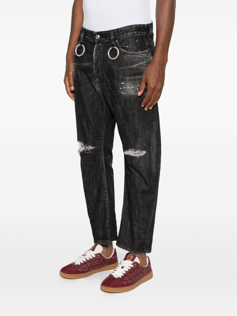distressed ring-detail jeans 3