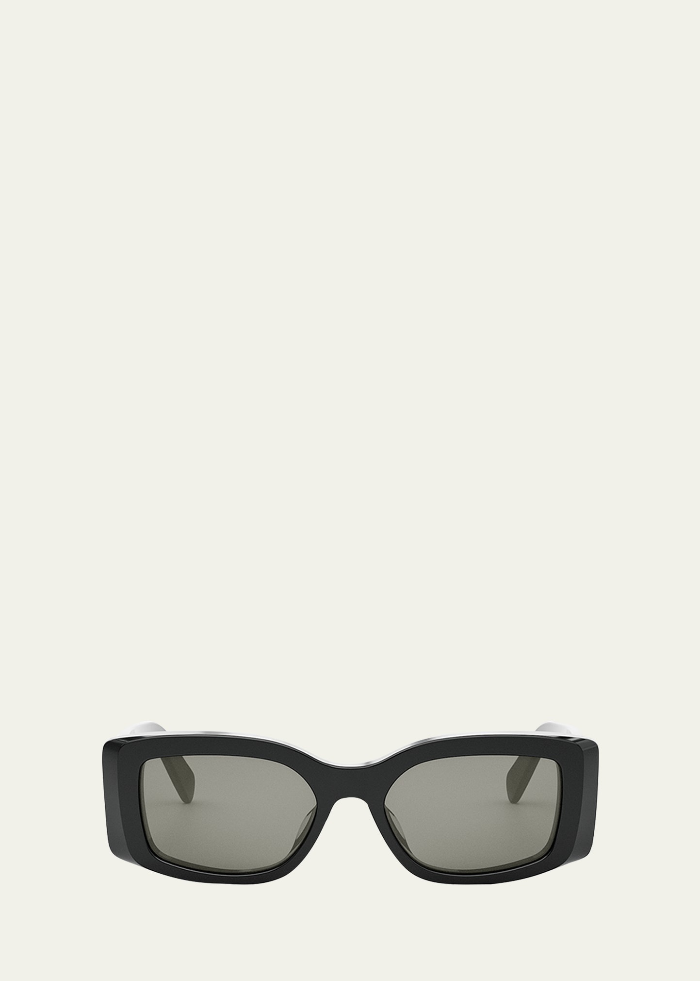 Men's Triomphe Rectangular Acetate Sunglasses - 1