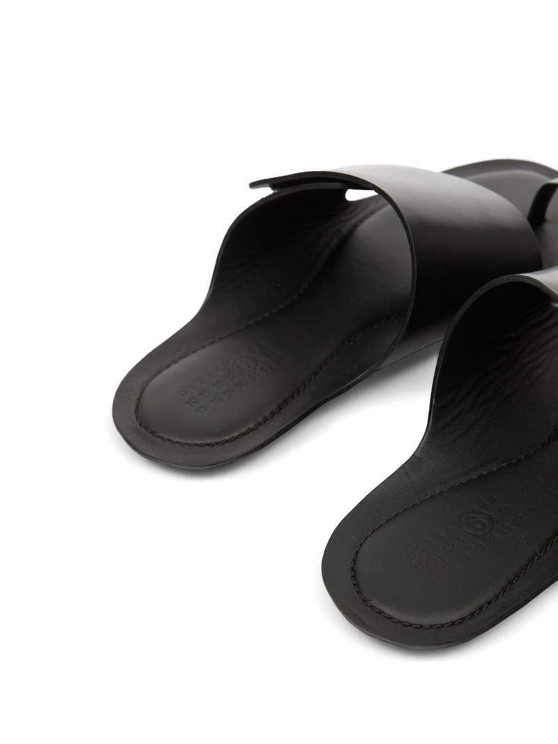 broad strap leather sandals 4
