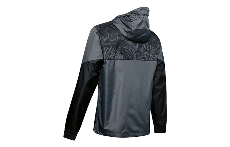 Under Armour Under Armour Project Rock Legacy Windbreaker Jacket 'Grey Black Red' 1351527-001 outlook