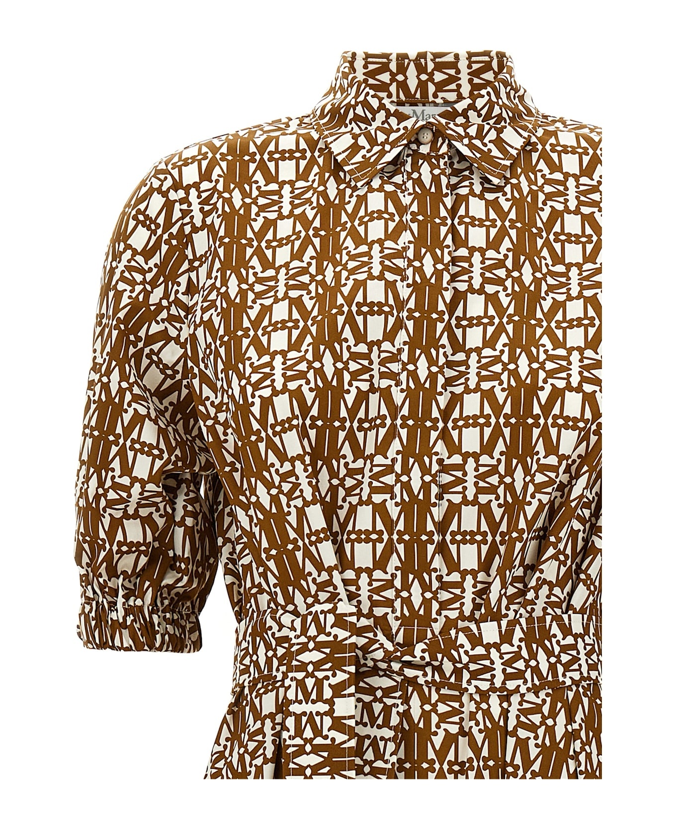 Max Mara 'luxgi' Brown Cotton Dress | italist | REVERSIBLE