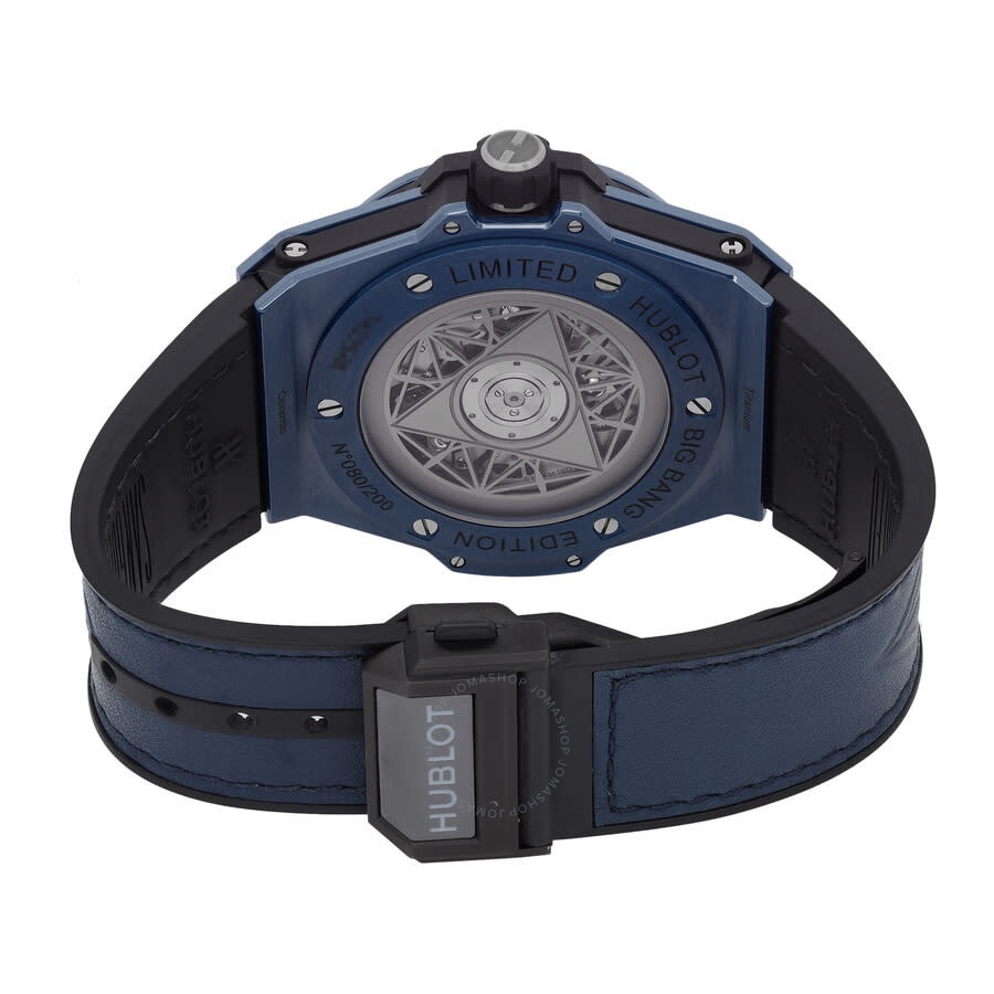 Pre-owned Hublot Big Bang Sang Bleu Blue Dial Men's Watch 415.EX.7179.VR.MXM19 - 5