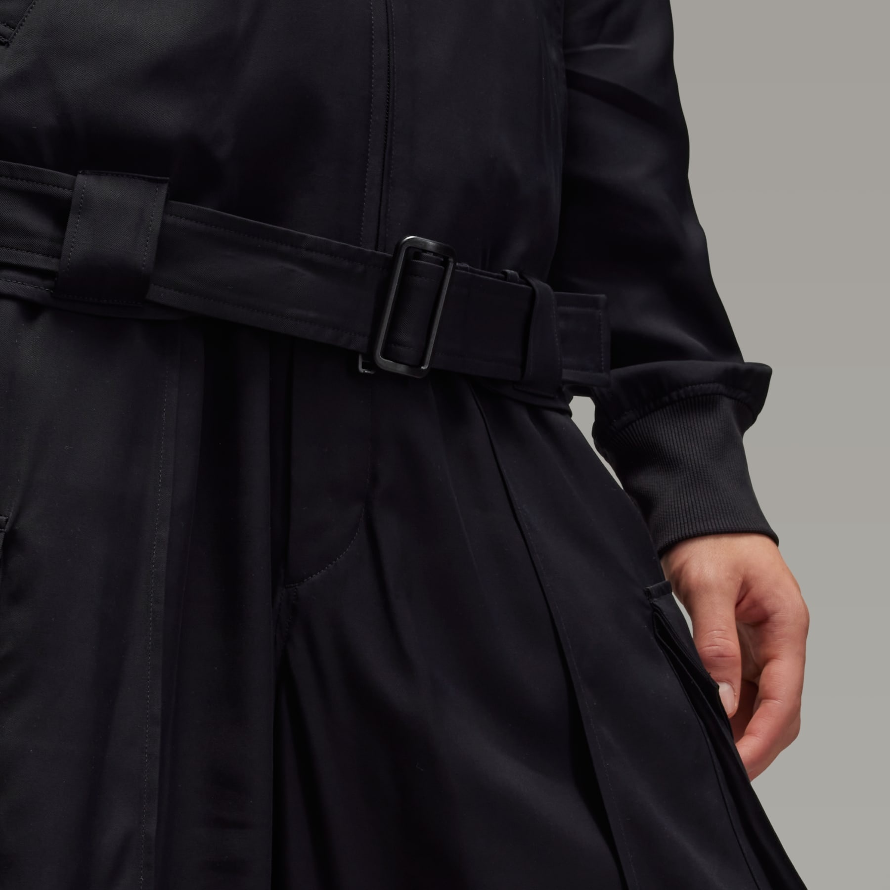 Y-3 Rayon Twill Hooded Top - 7