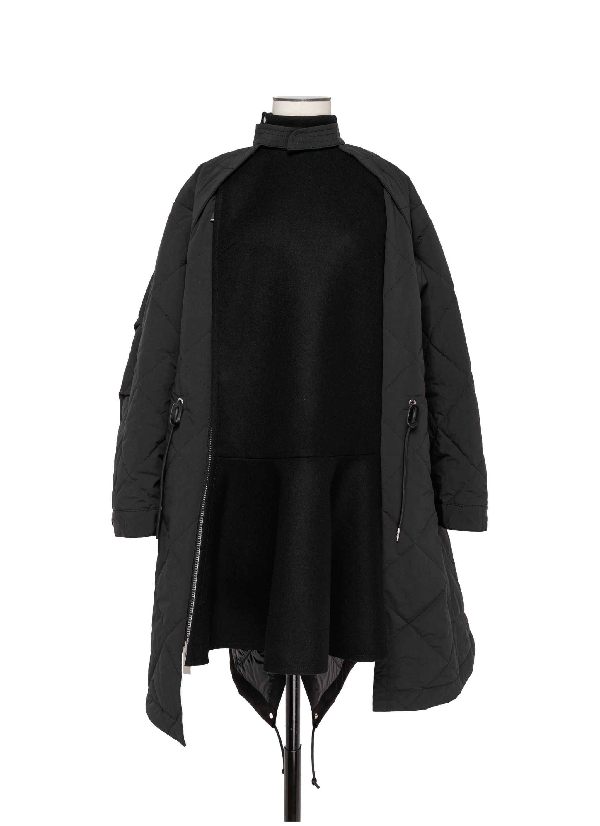 Wool Melton Mix Coat - 1