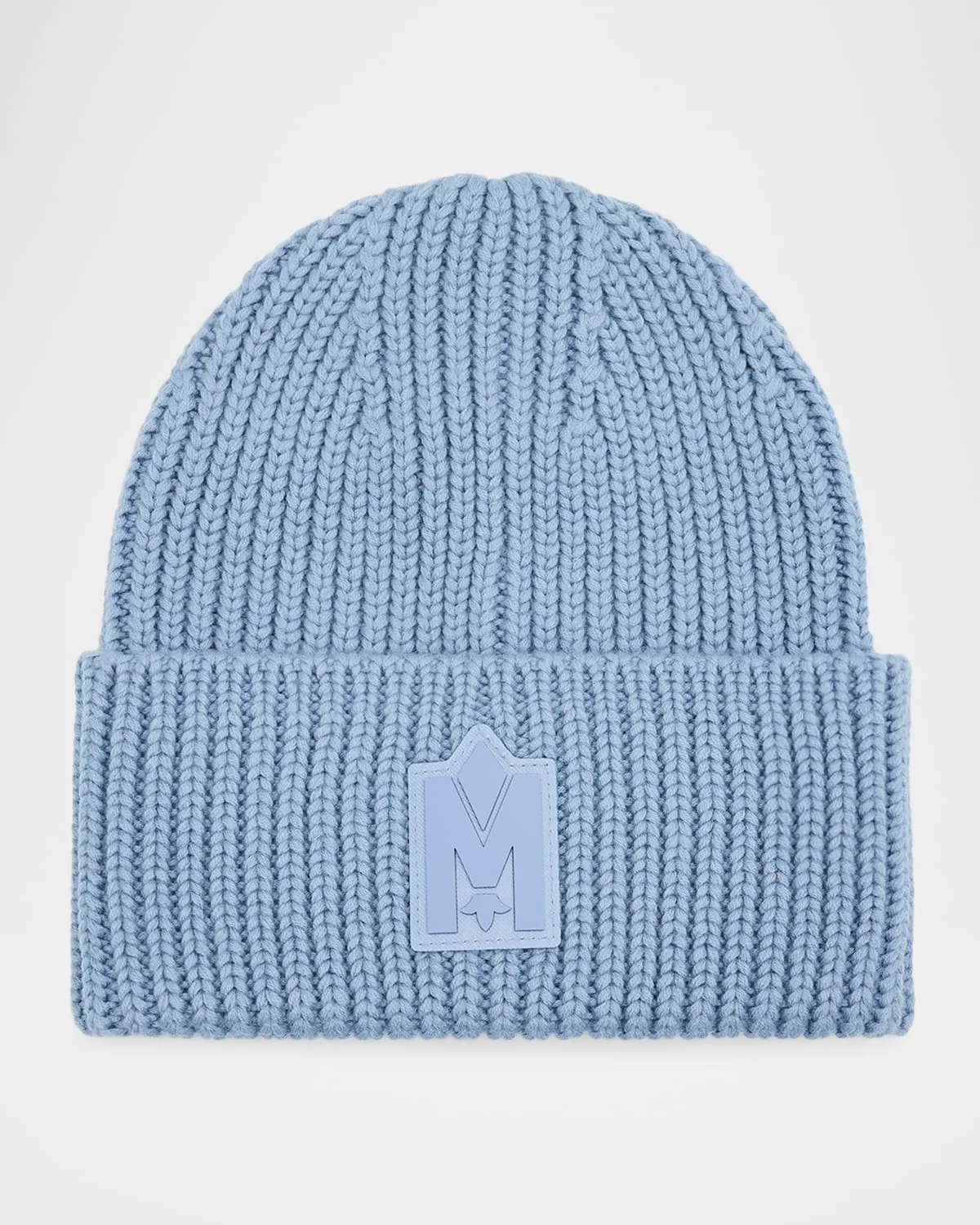 Men's M-Logo Patch Beanie Hat - 1