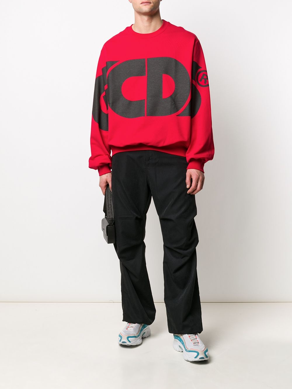 oversized logo print sweatshirt - 2