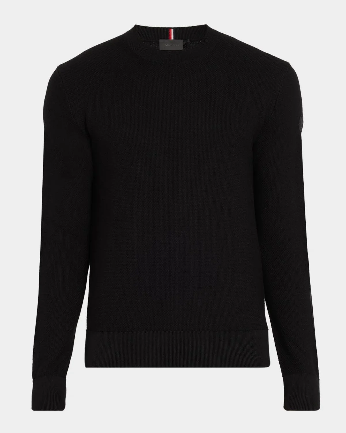 Men's Cotton Pique Stitch Crewneck Sweater - 1