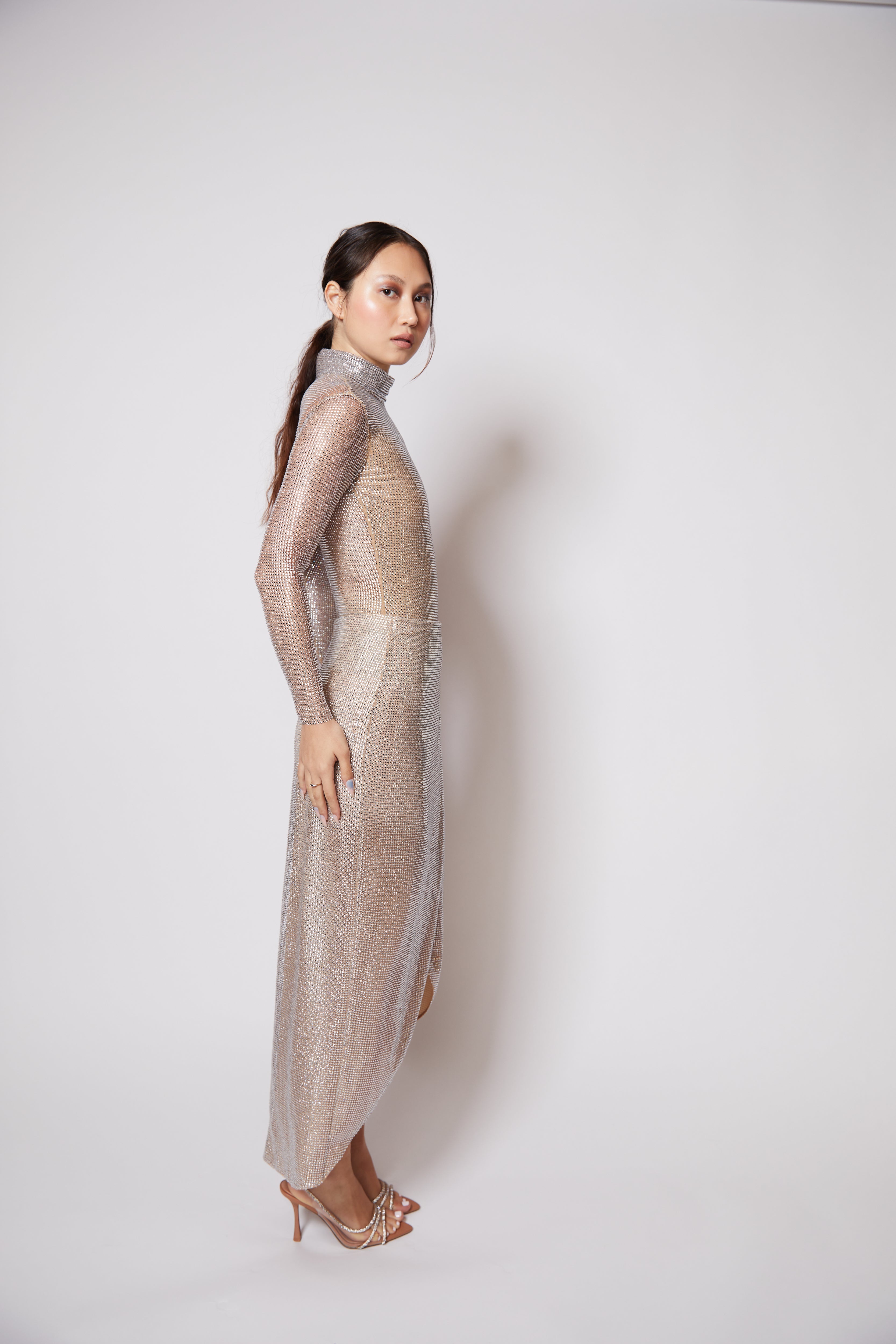 Look Fifteen: Crystal Fishnet Bodysuit - 3