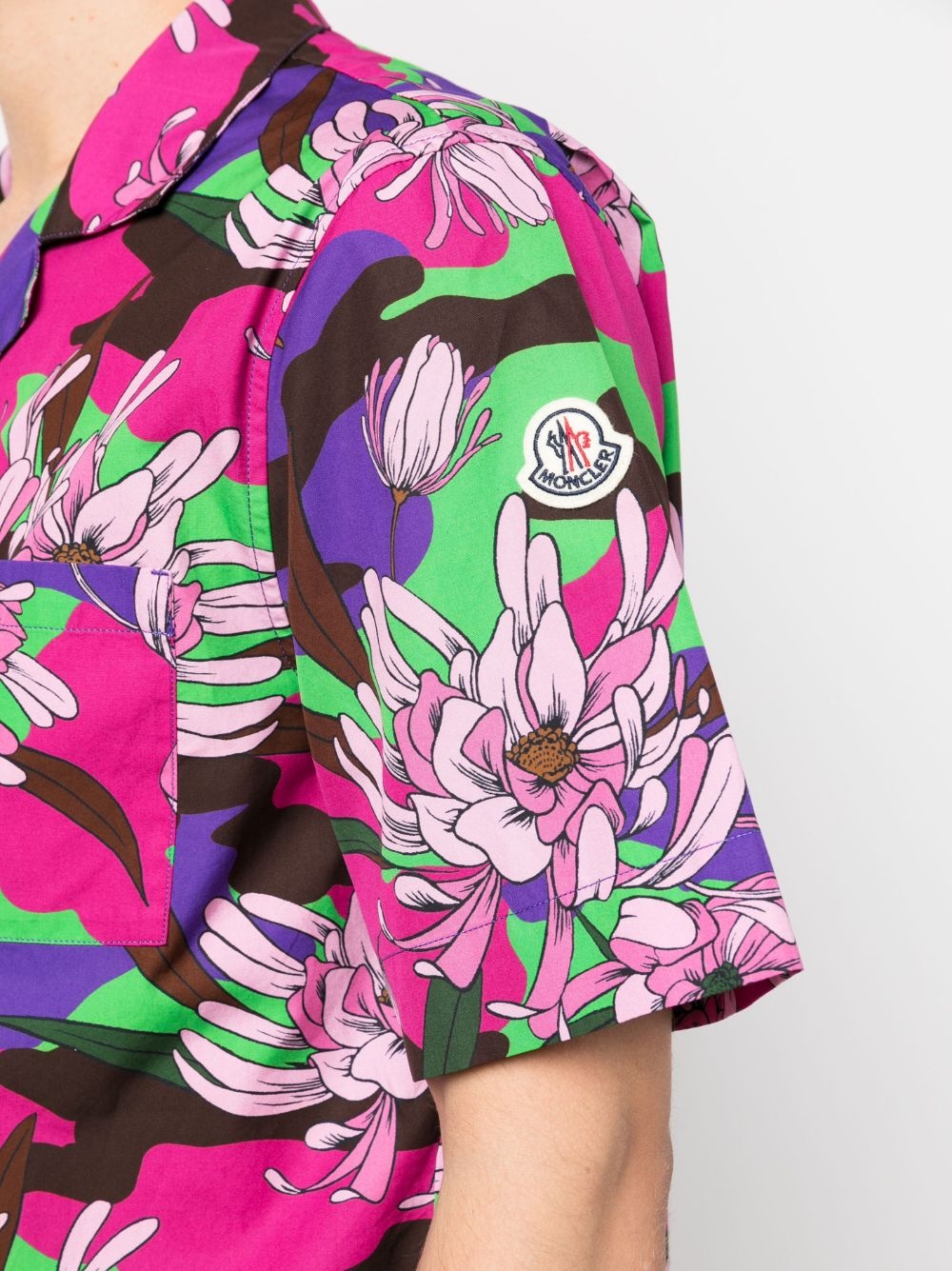 floral-print short-sleeve shirt - 5