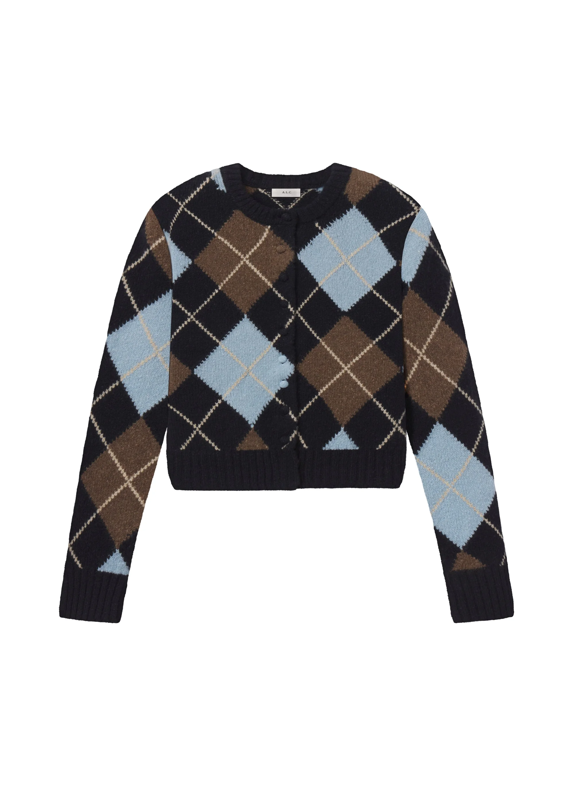 Skyler Argyle Cardigan - 1