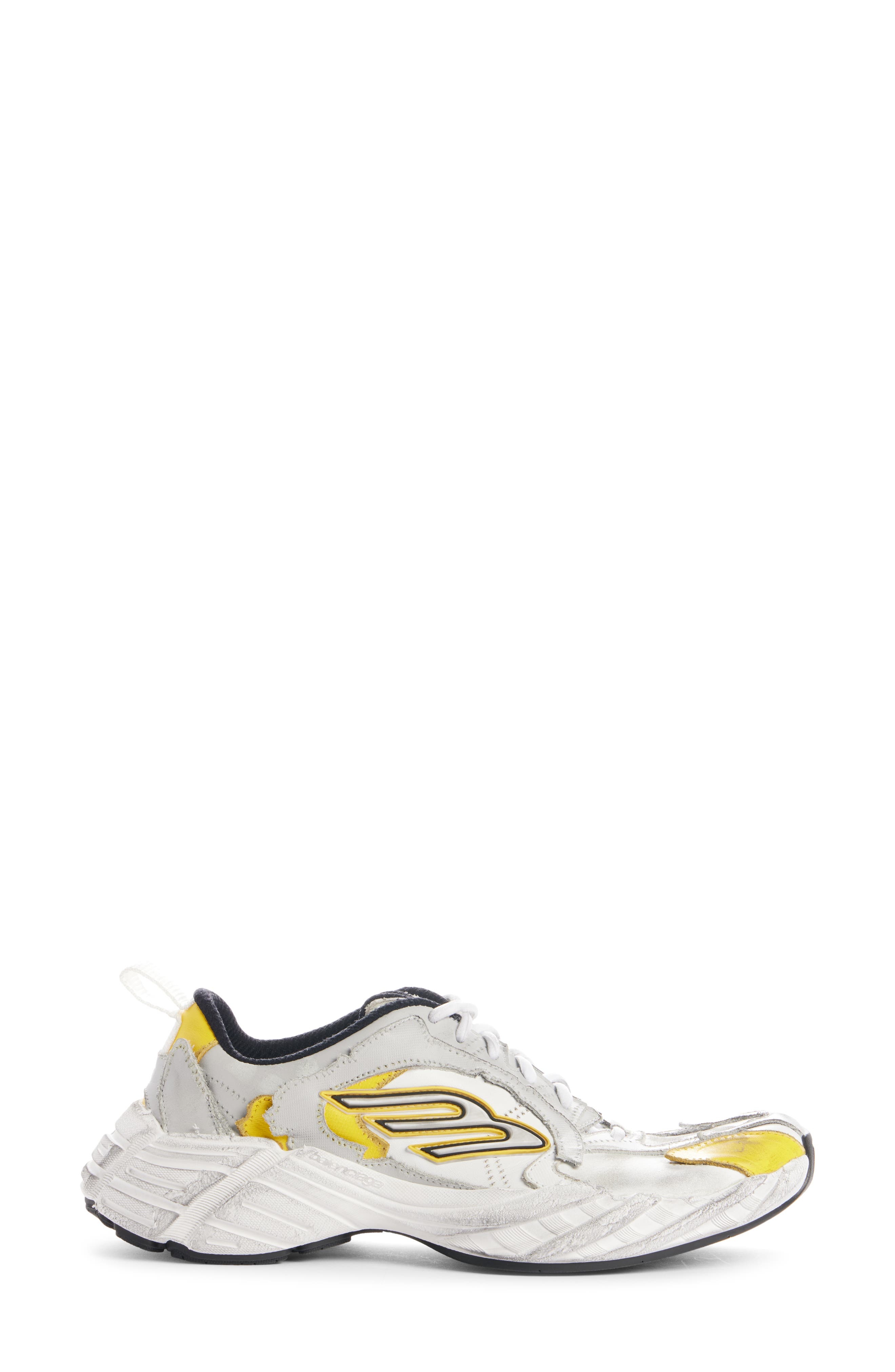 Balenciaga Monday 3B Logo Low Top Sneaker in 1971 Light Grey/Multi at Nordstrom - 3