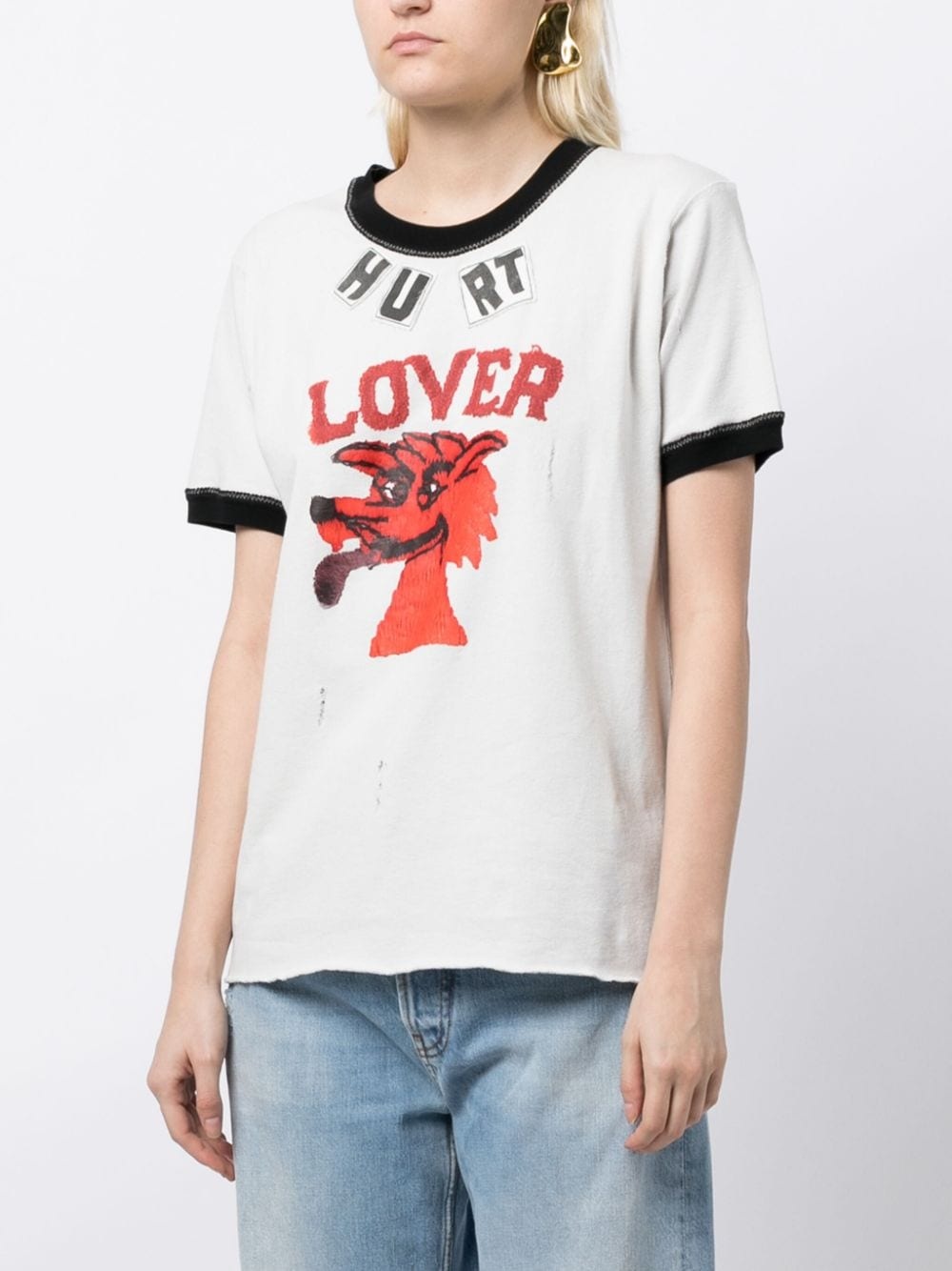 Hurt Lover graphic-print T-shirt - 3