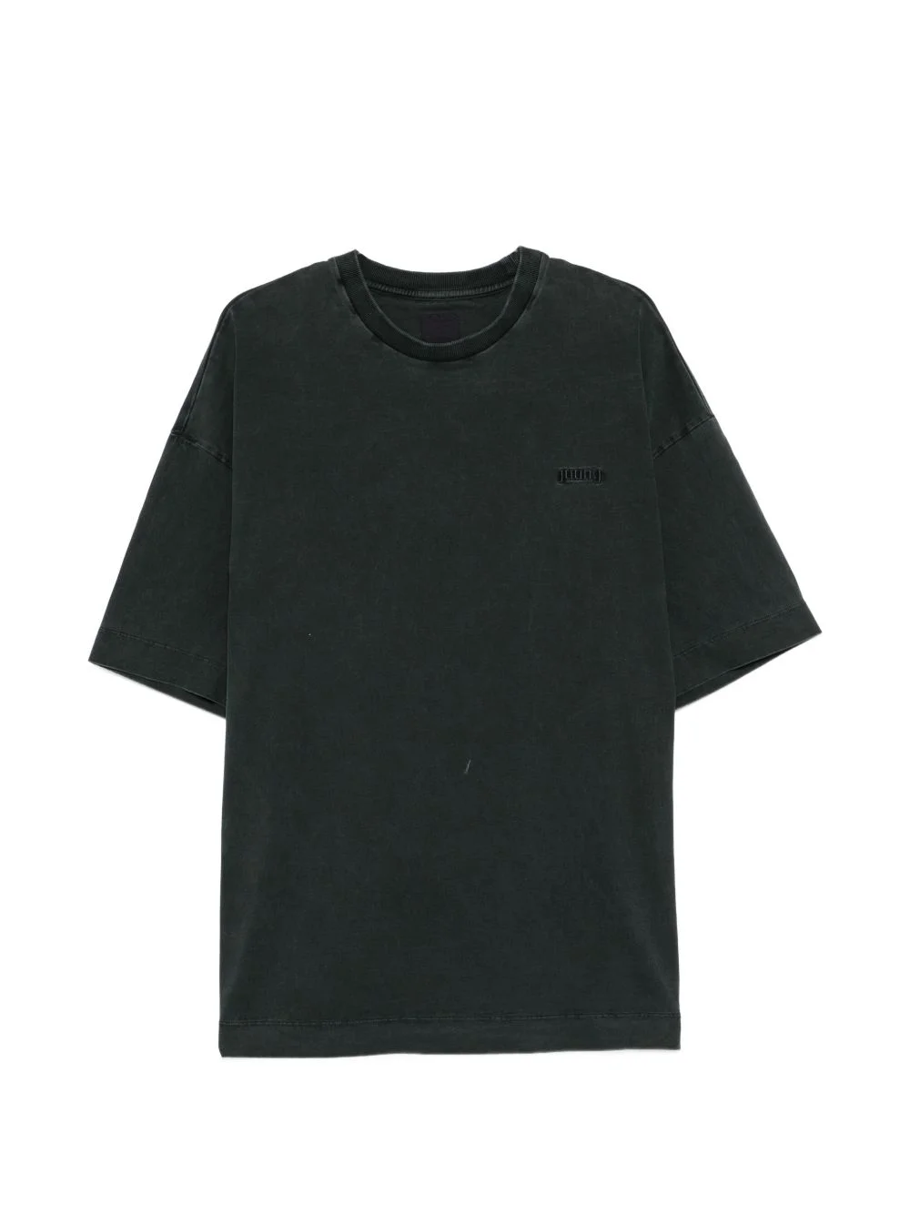 washed black T-shirt - 1