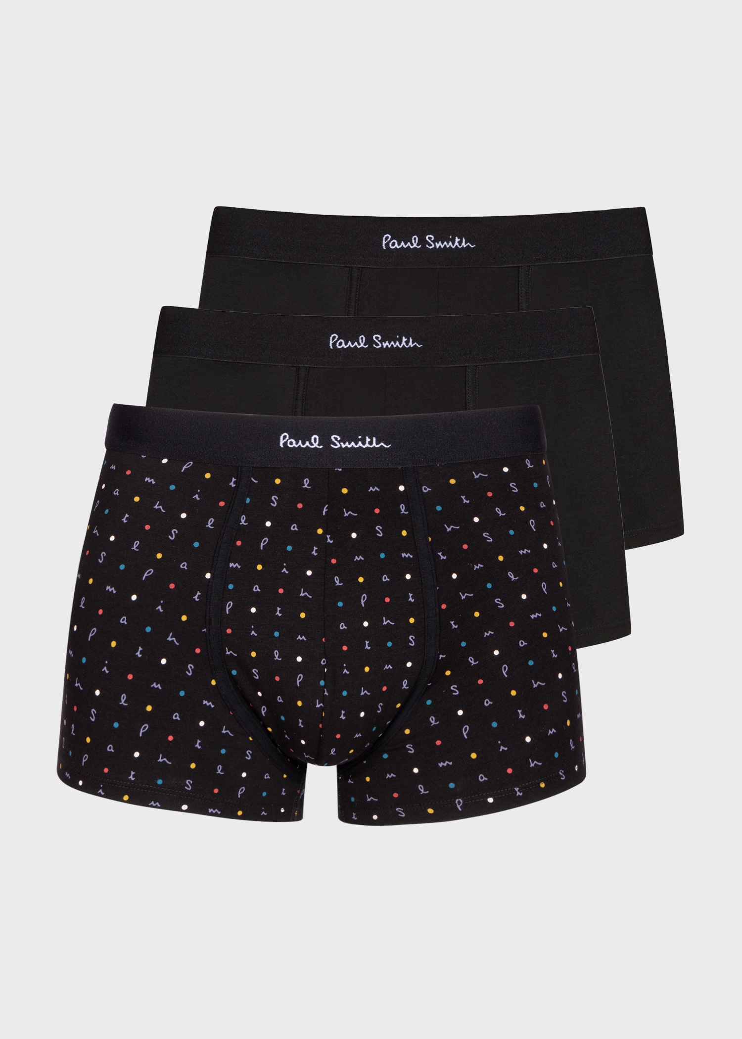 Black Boxer Brief Three Pack - 1