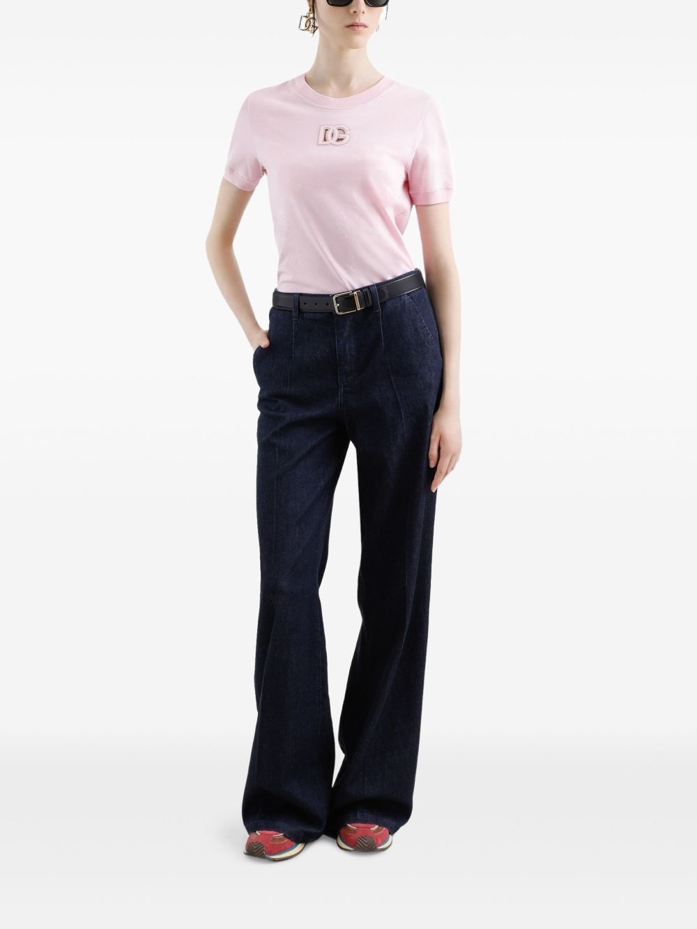 logo-embroidered T-shirt - 2