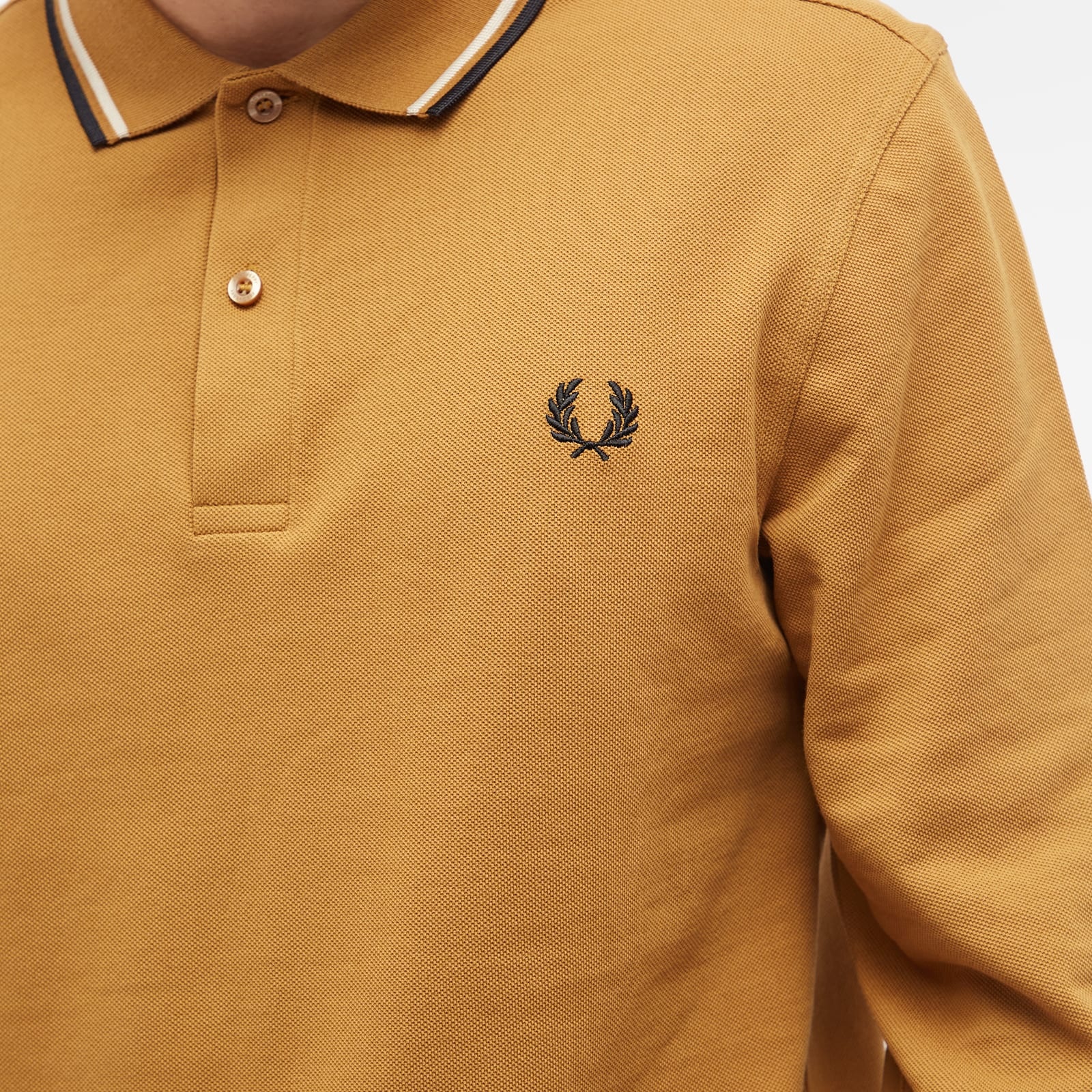 Fred Perry Long Sleeve Twin Tipped Polo - 5