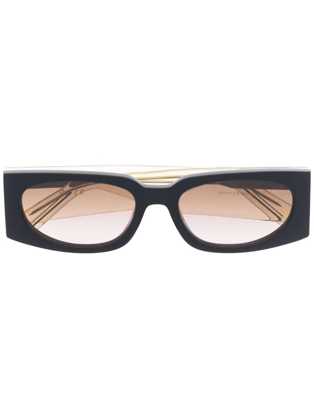 rectangular frame sunglasses - 1