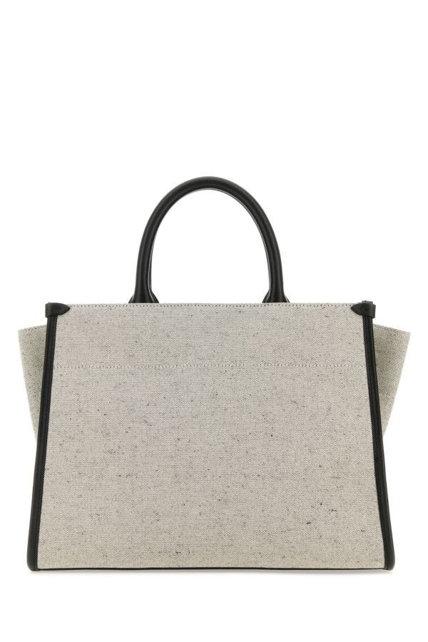 Two-tone canvas small In & Out shopping bag - 3