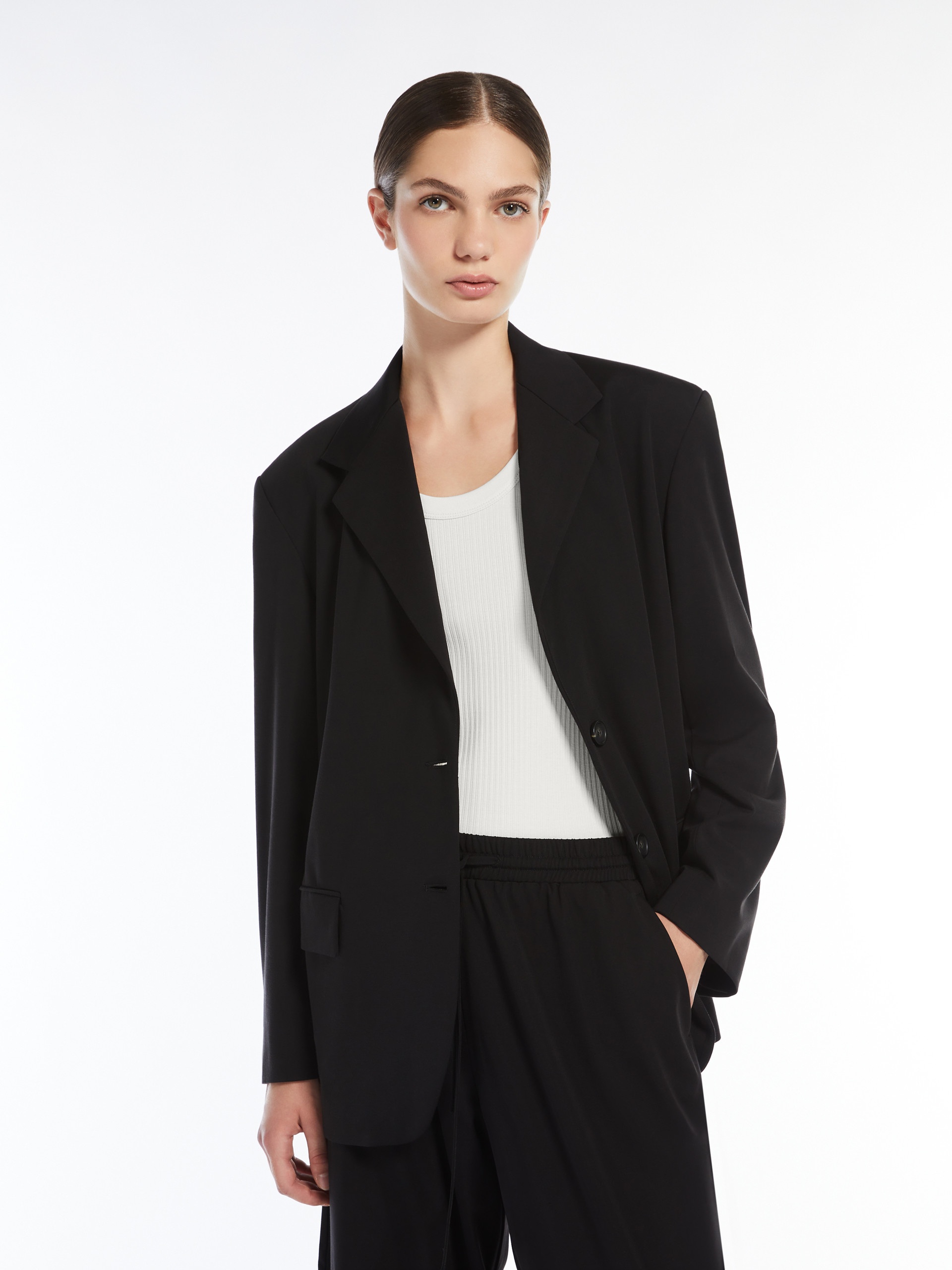 EBANO Single-breasted jersey blazer - 5