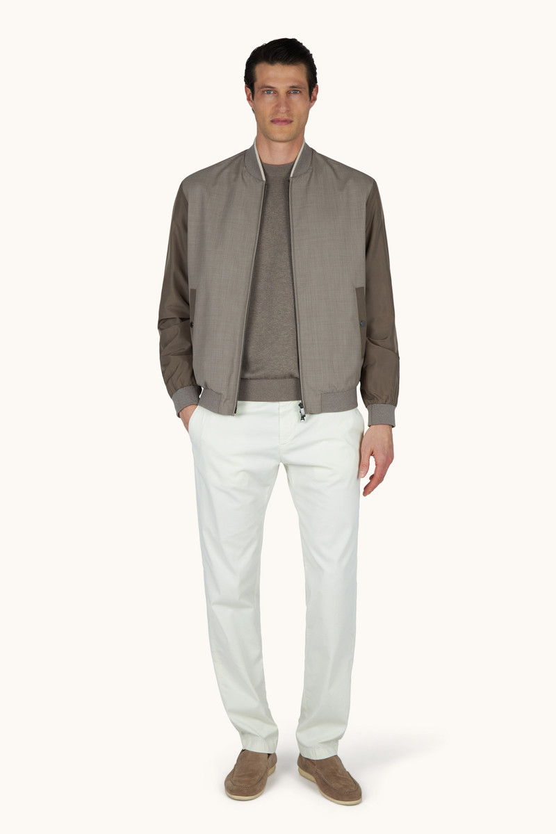 Paul & Shark CREW‑NECK SWEATER IN SILK AND COTTON WITH WOOL AND SILK DETAILS outlook