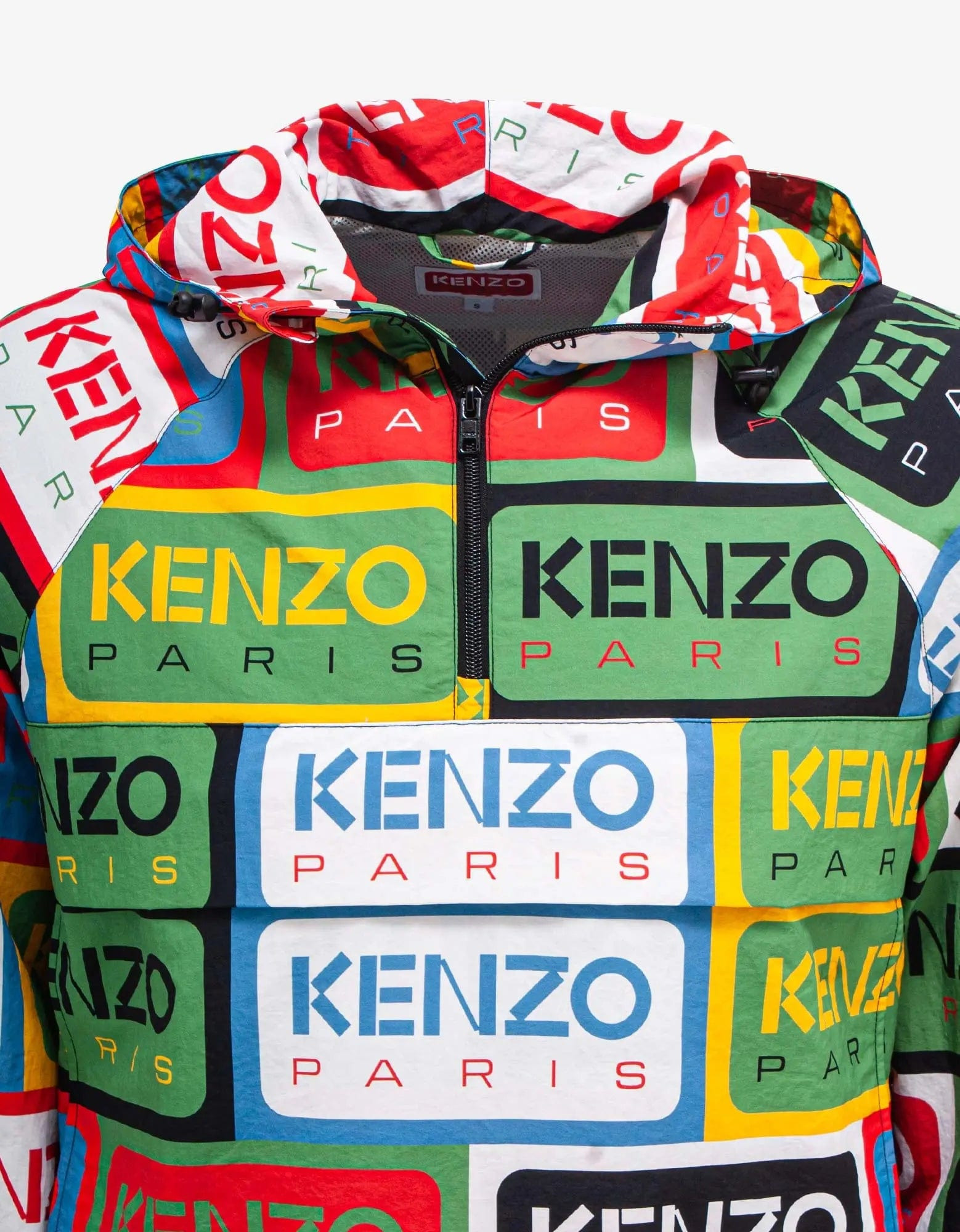 Kenzo Multicolour 'Kenzo Labels' Windbreaker - 3