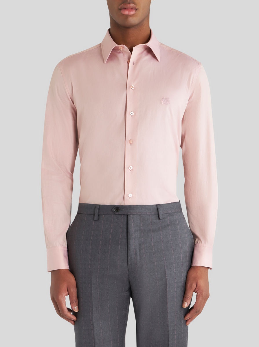 COTTON SHIRT WITH MINI LOGO - 2