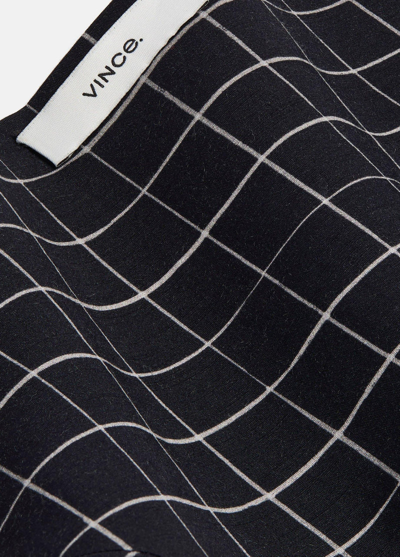 Vince Trellis Plaid Cotton-Blend Headkerchief outlook