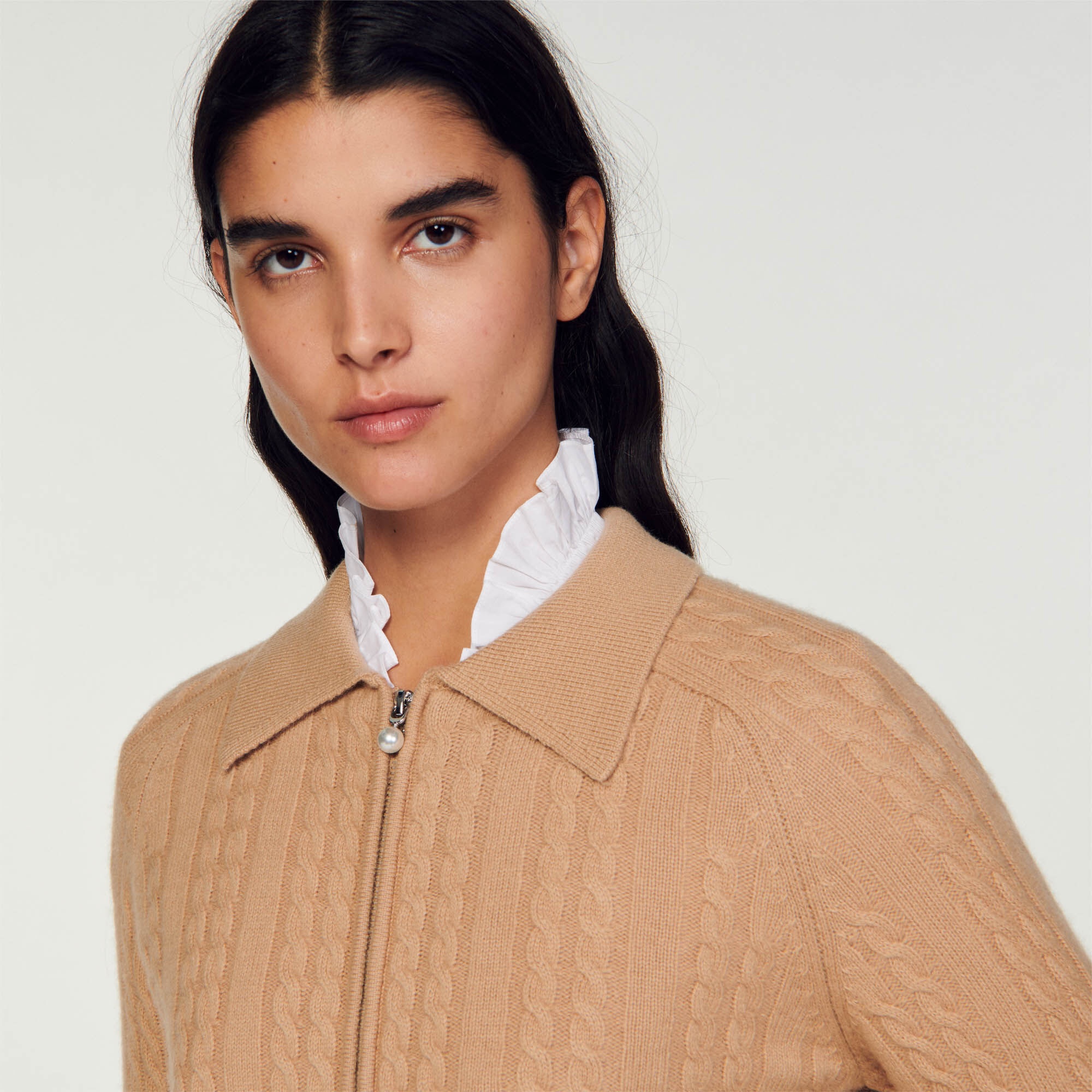 CROPPED KNITTED CARDIGAN - 4