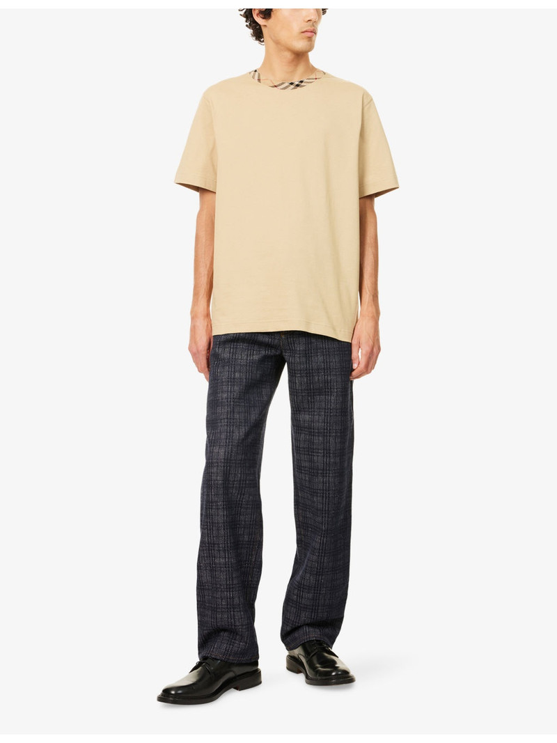 Burberry Check-Print Straight-Leg Denim Jeans outlook