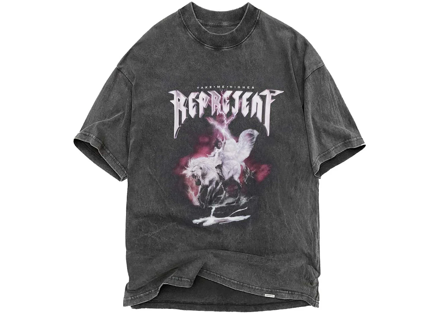 Represent Take Me Higher T-Shirt Shirt Vintage Grey - 1