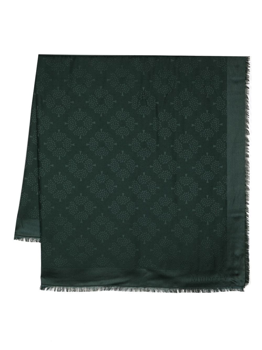 Mulberry Tree Square monogram-pattern scarf - 1